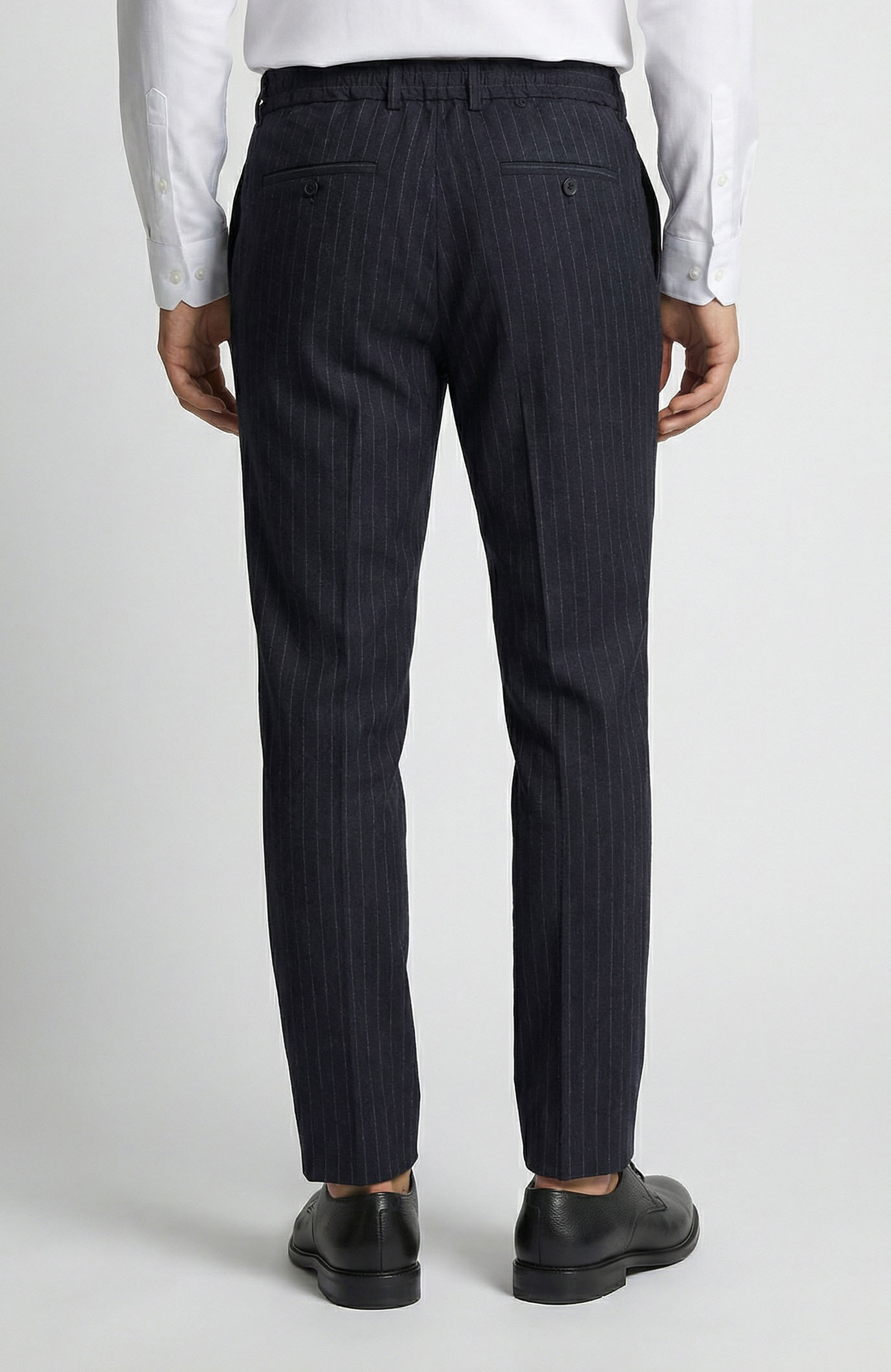 Lacivert Çizgili Pantolon