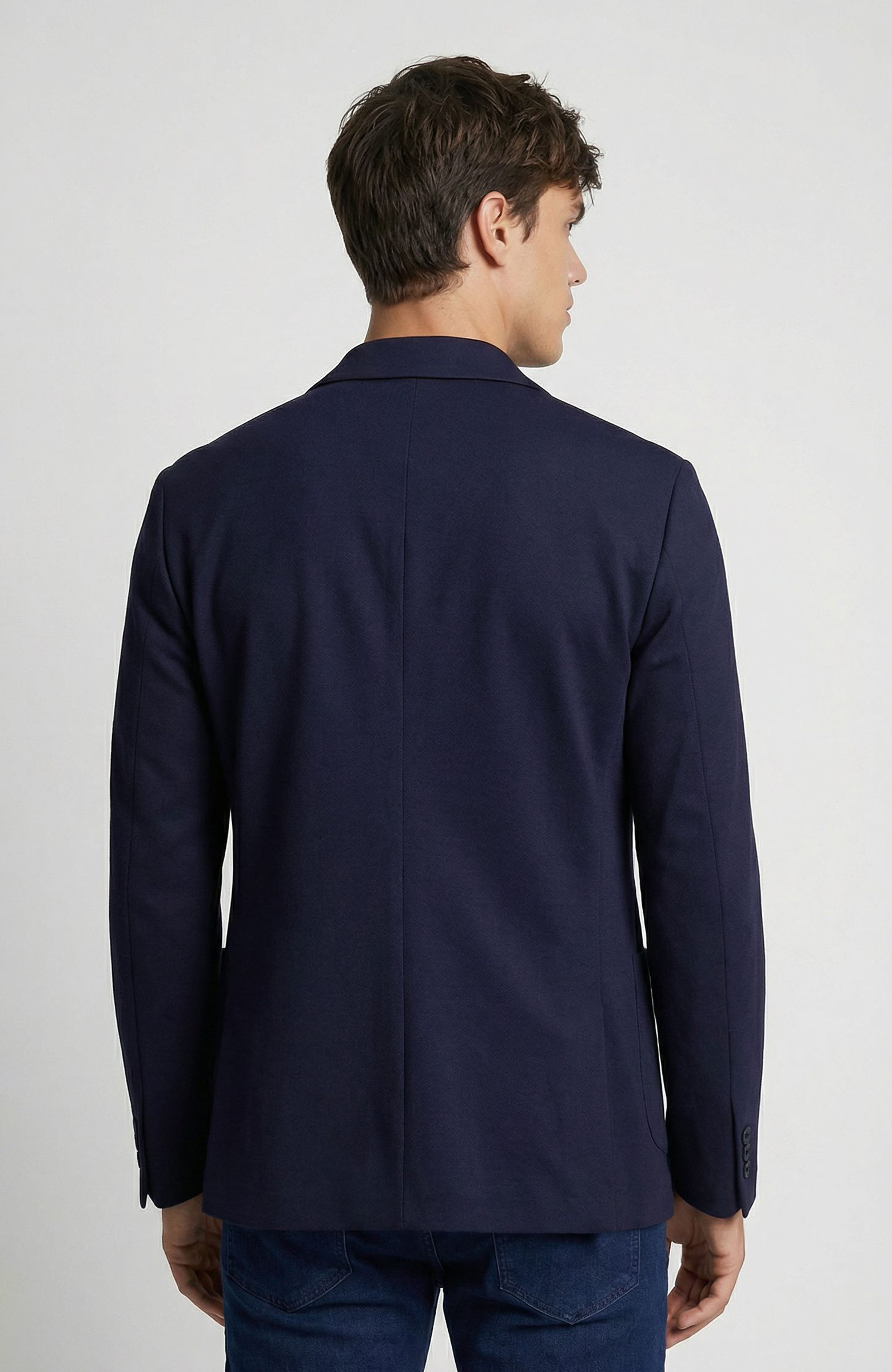 Lacivert Armürlü Ceket