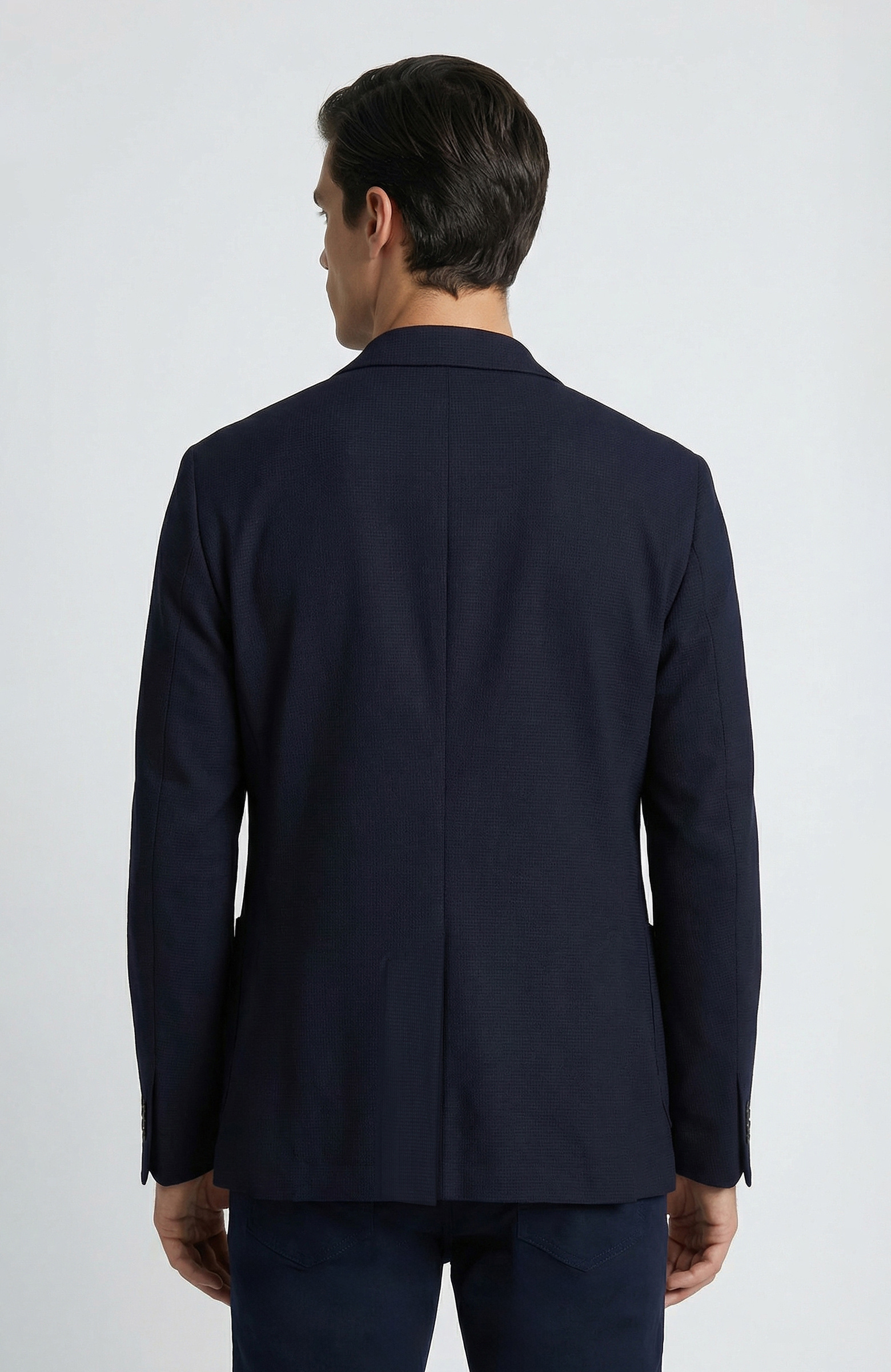 Siyah Jakarlı Örme Ceket