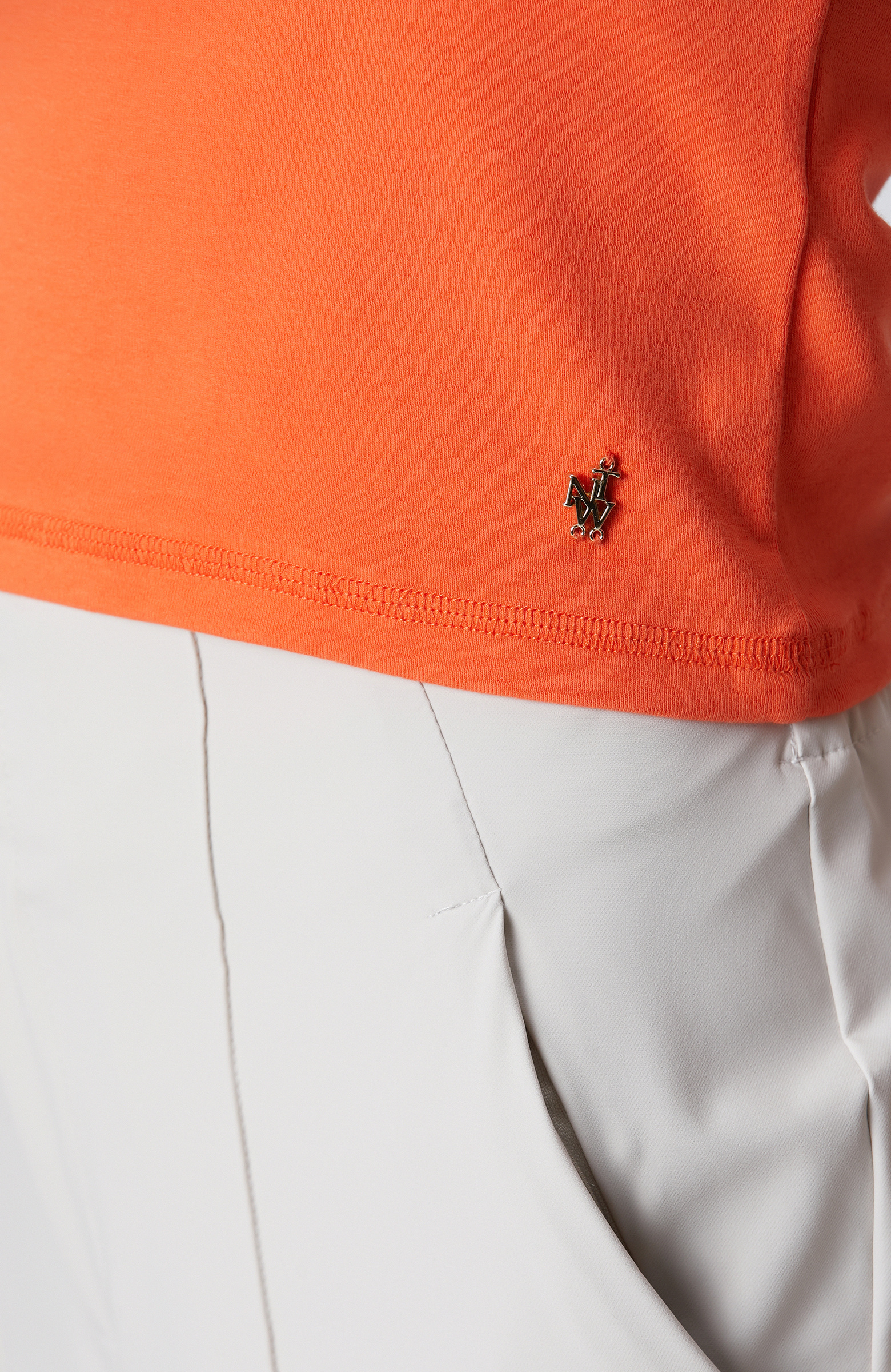 N-Tech Turuncu Çift Renk Detaylı Atlet