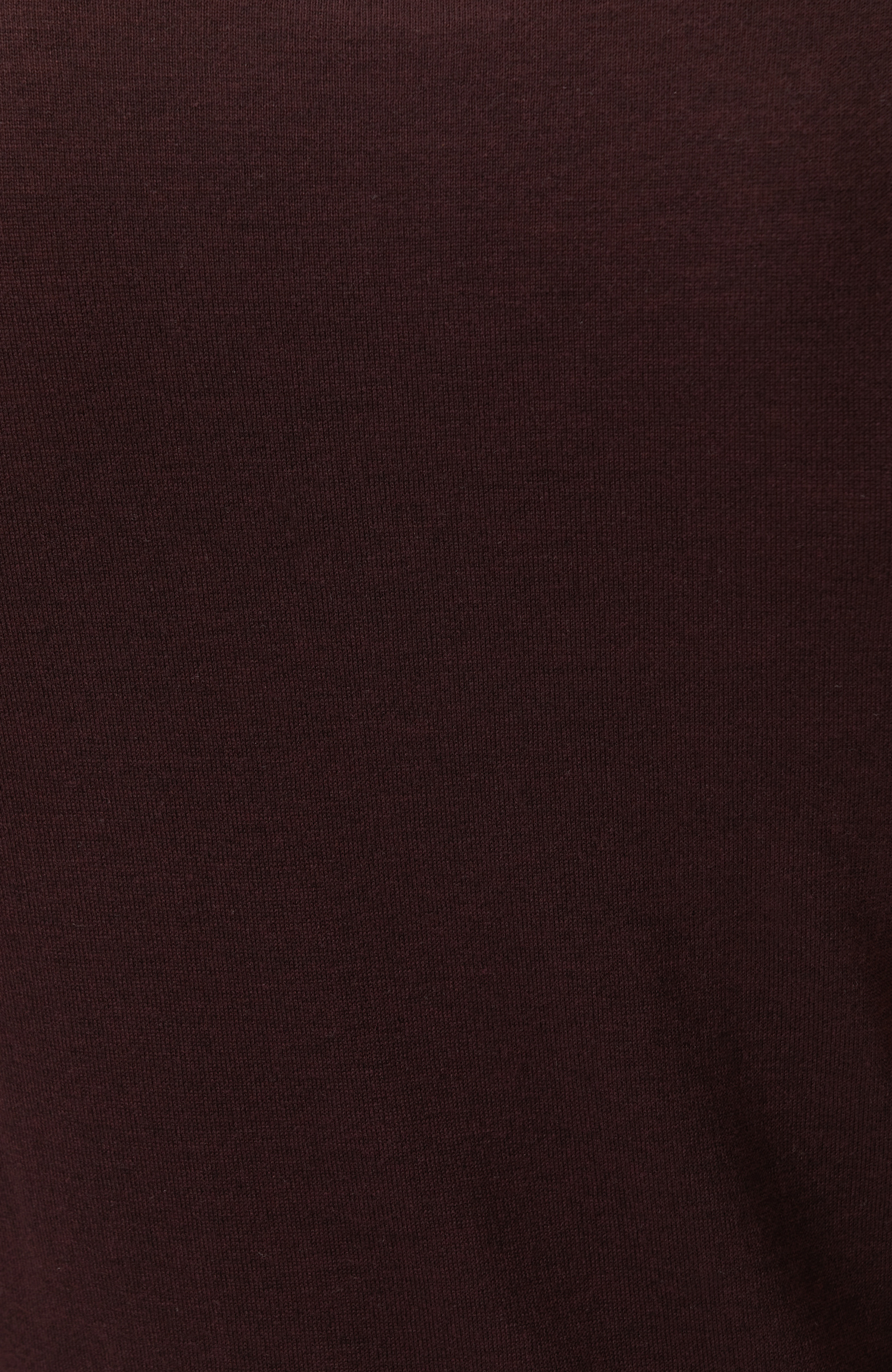 Burgundy Polo Collar Basic Knitwear Sweater