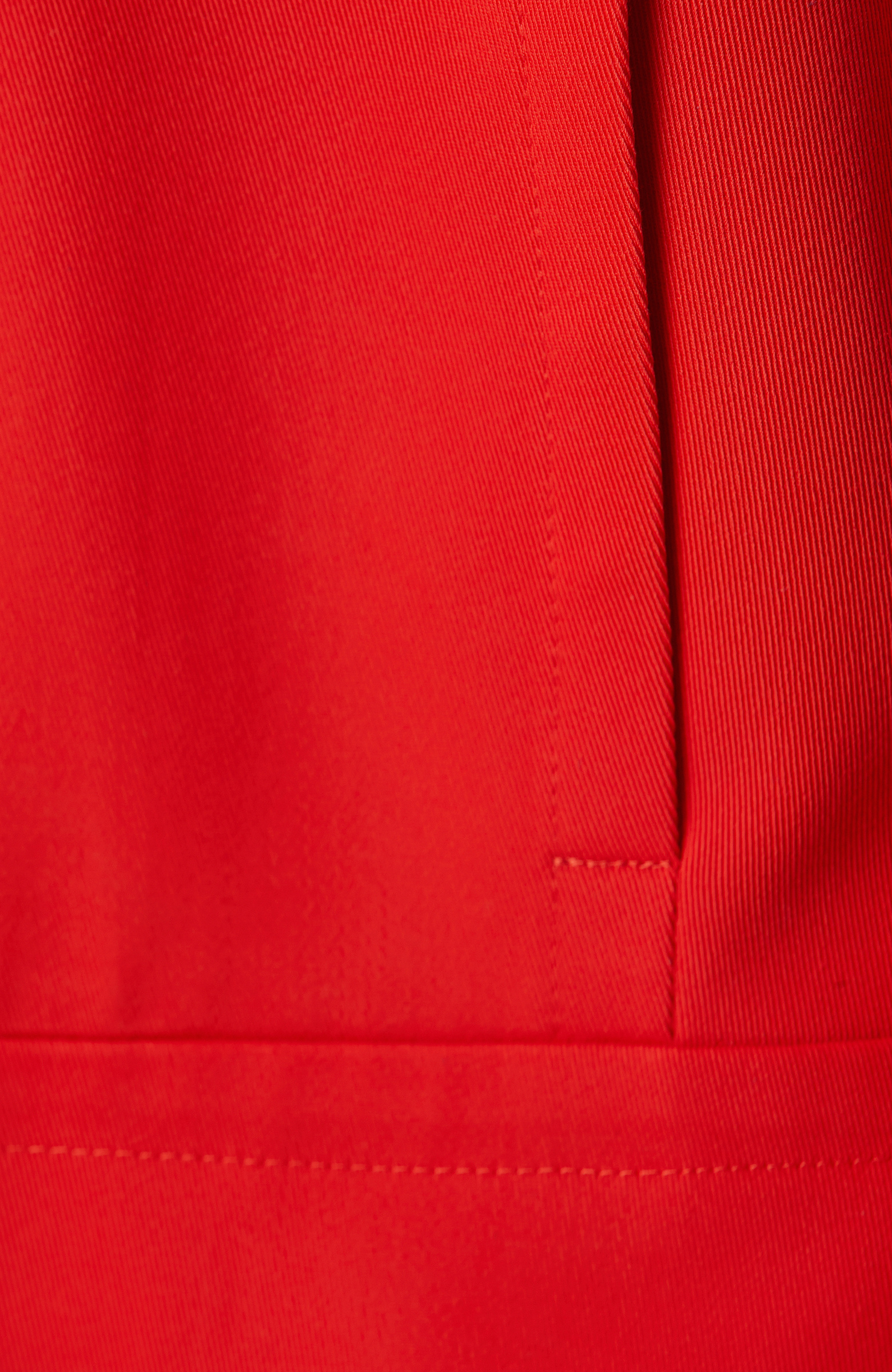 Red Collar Detachable Coat