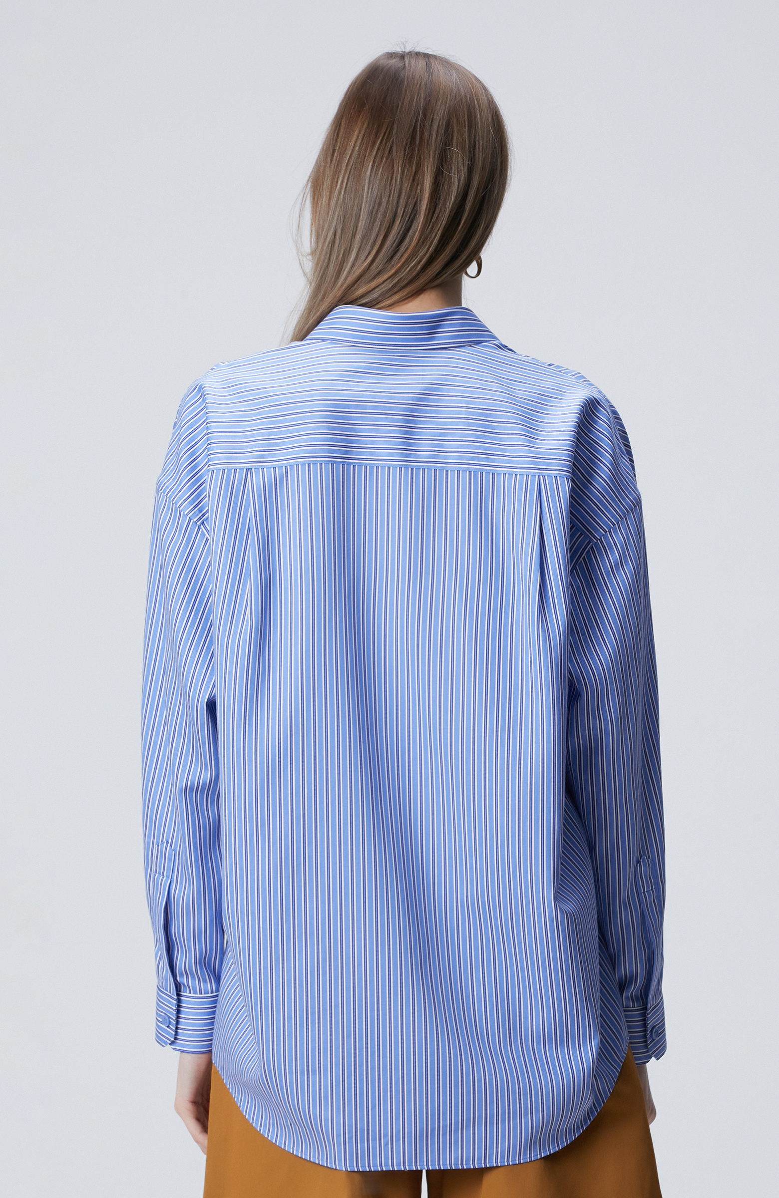 Mavi Non-Iron Gömlek