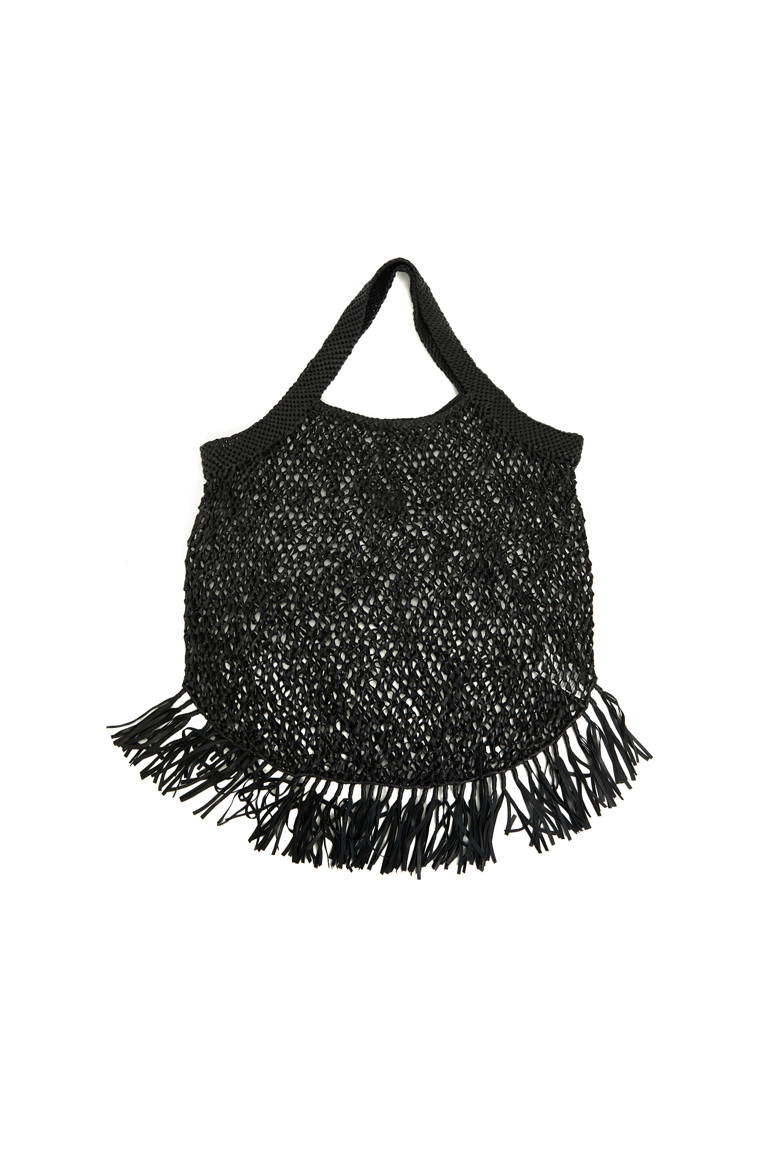 Black Women's Knitted Mesh Bag