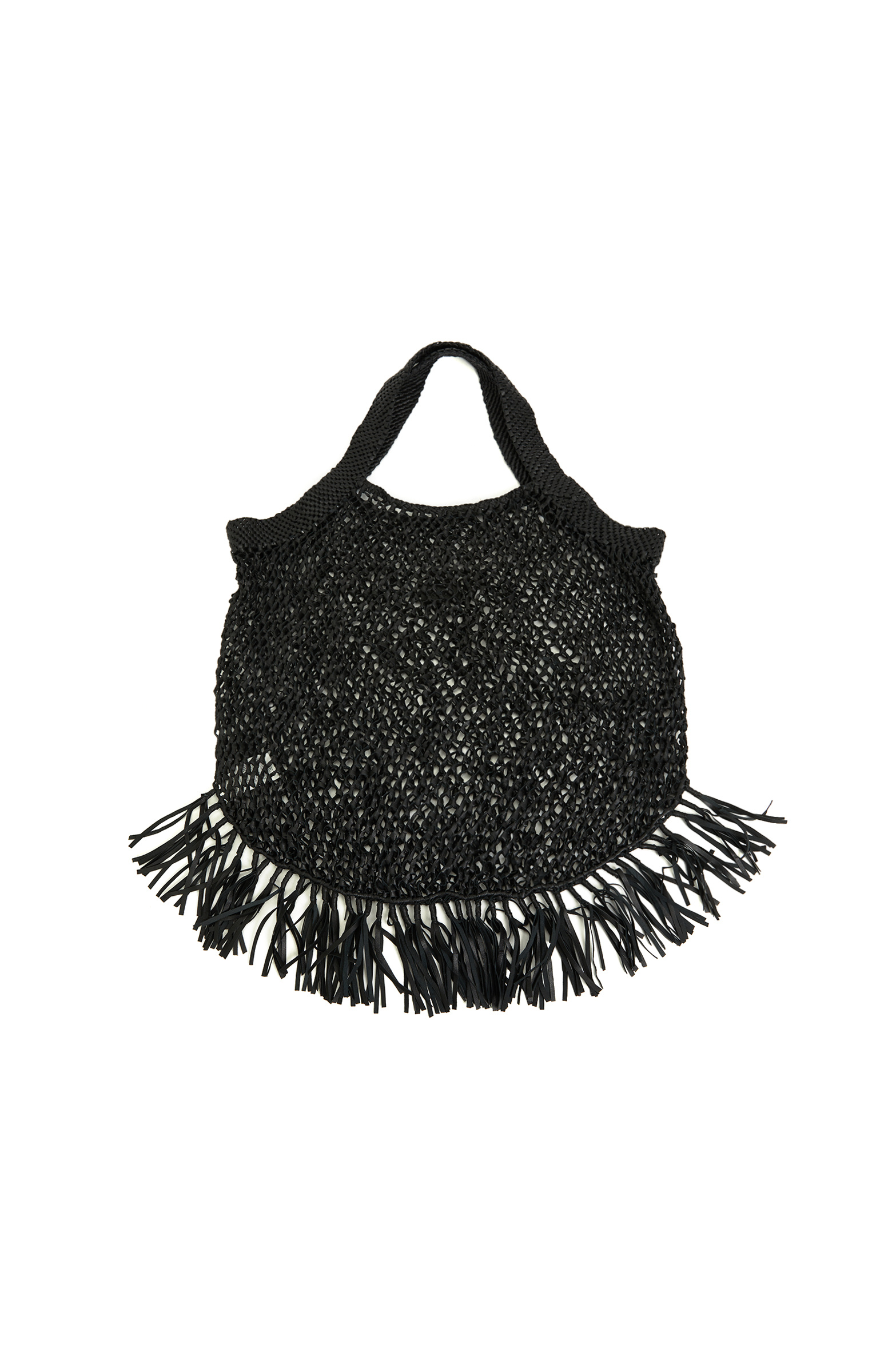 Black Women's Knitted Mesh Bag
