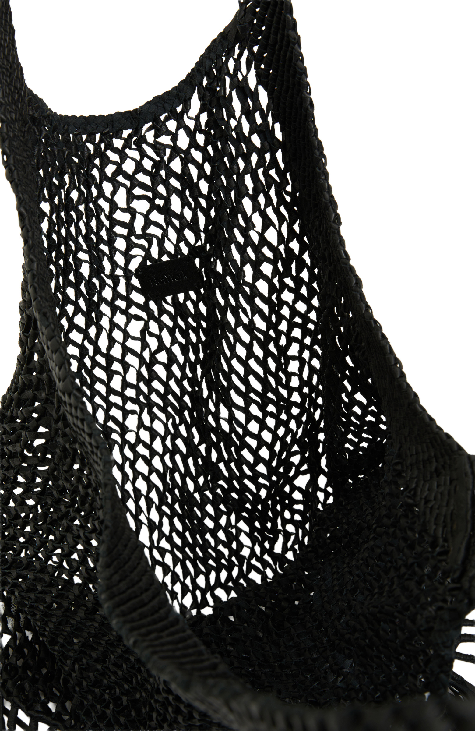 Black Women's Knitted Mesh Bag