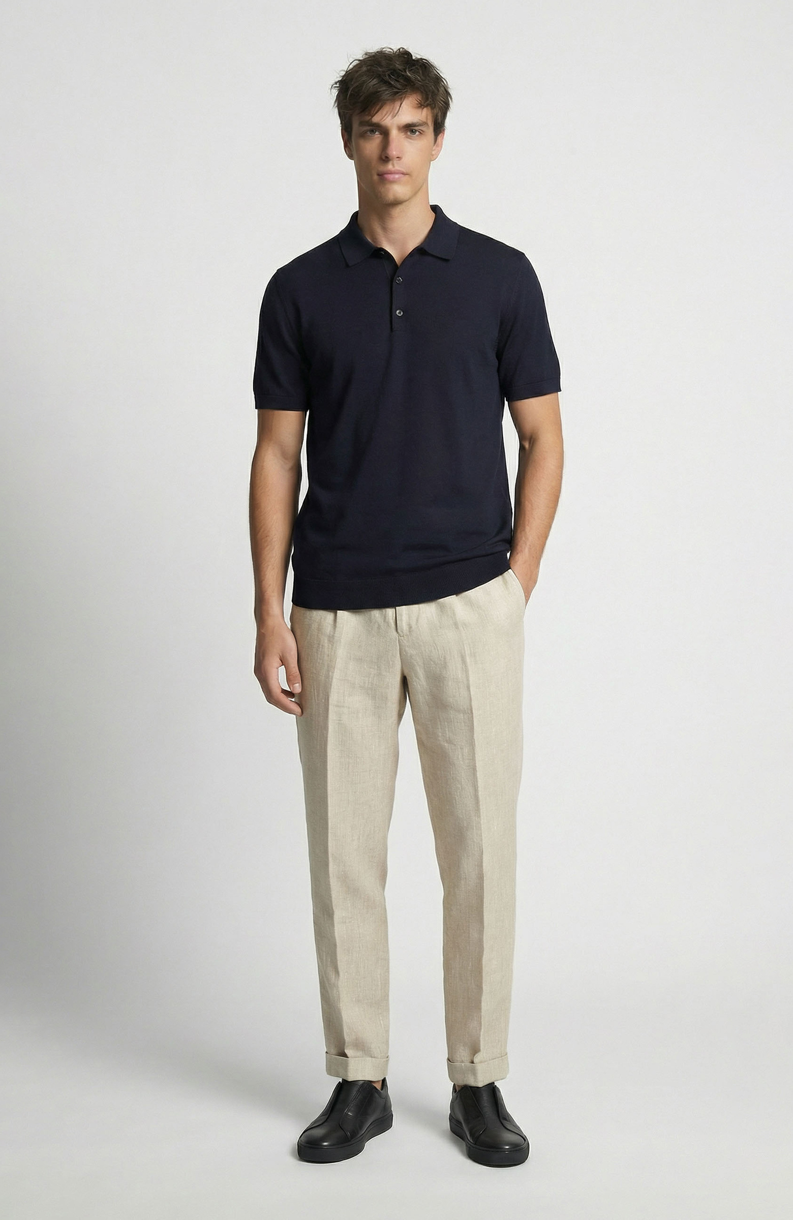 Naturel Keten Jogger Pantolon