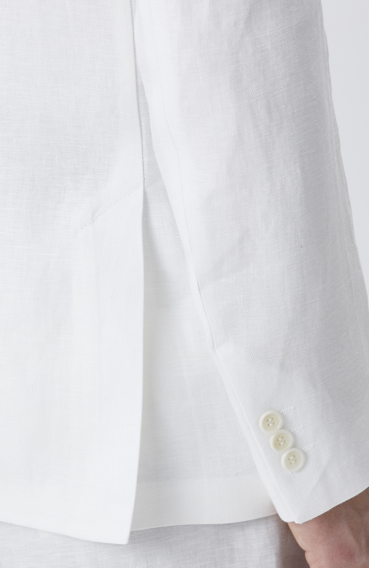 Ekru Keten Takım Elbise