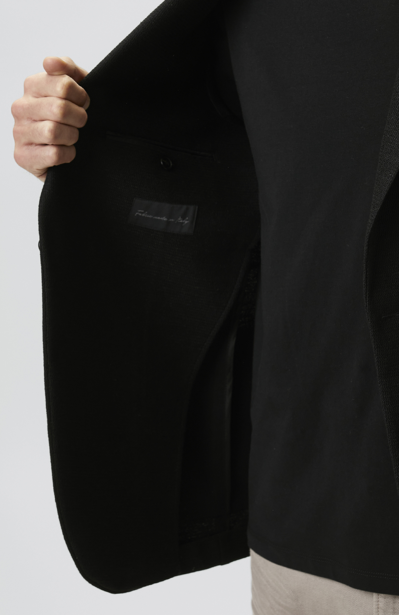 N-Green Black Linen Blend Knitted Jacket