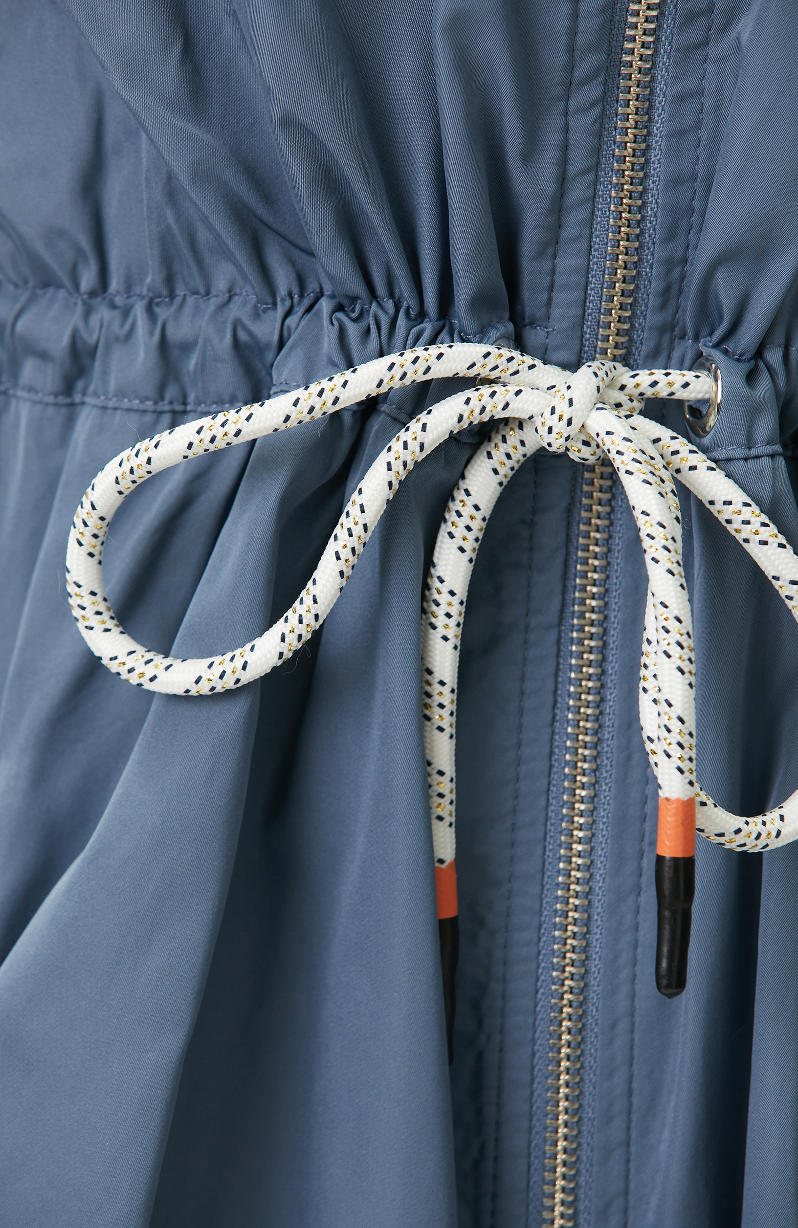 N-Tech Mavi Fermuar Detaylı Elbise