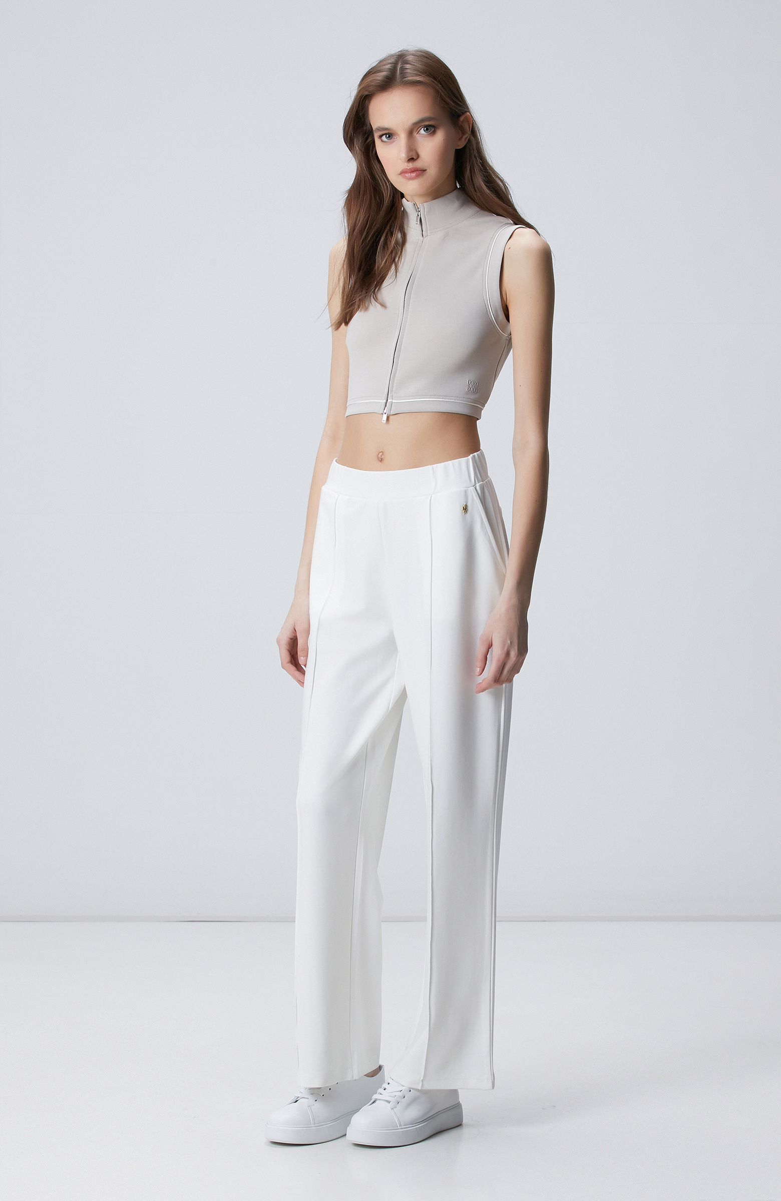 Kırık Beyaz Modal Karışımlı Eşofman