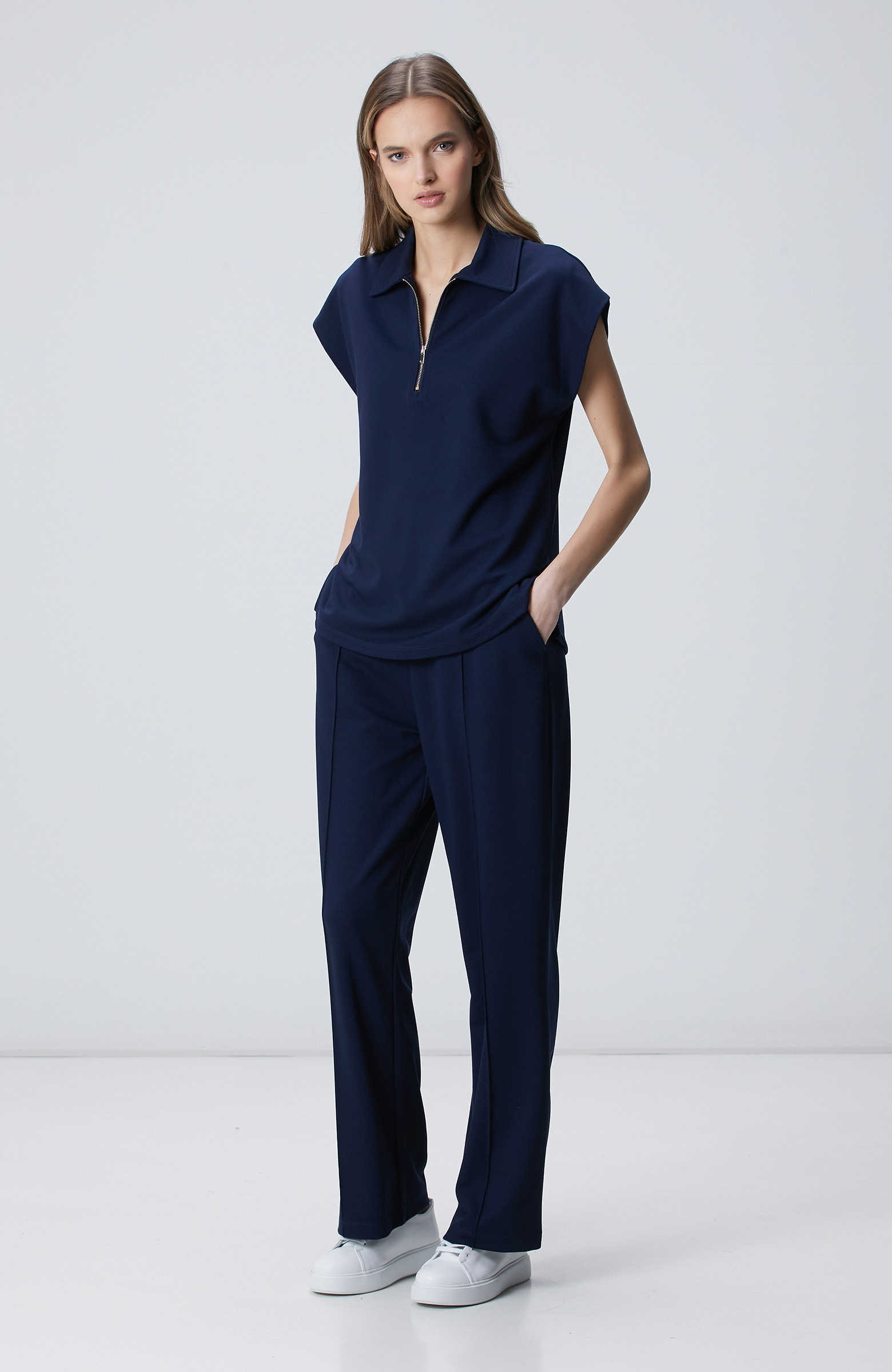 Lacivert Modal Karışımlı Eşofman Altı