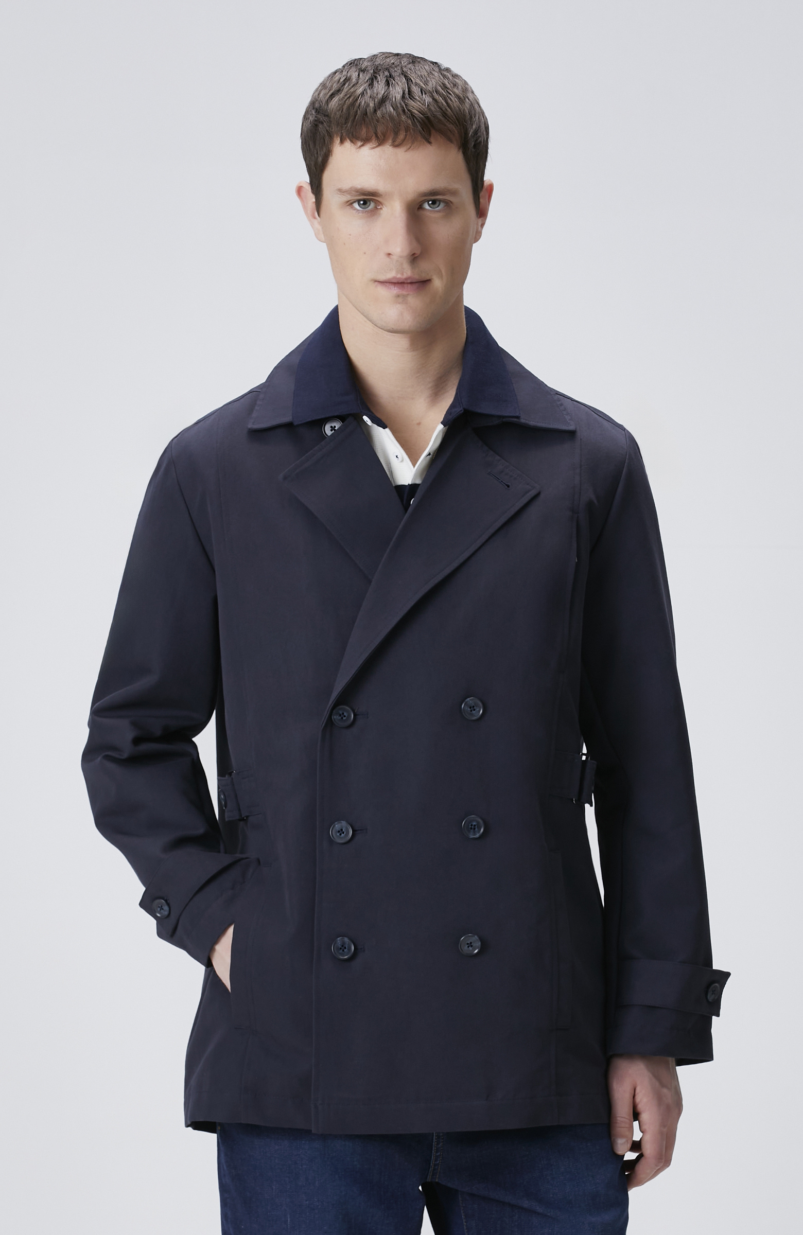 Navy Blue Topcoat