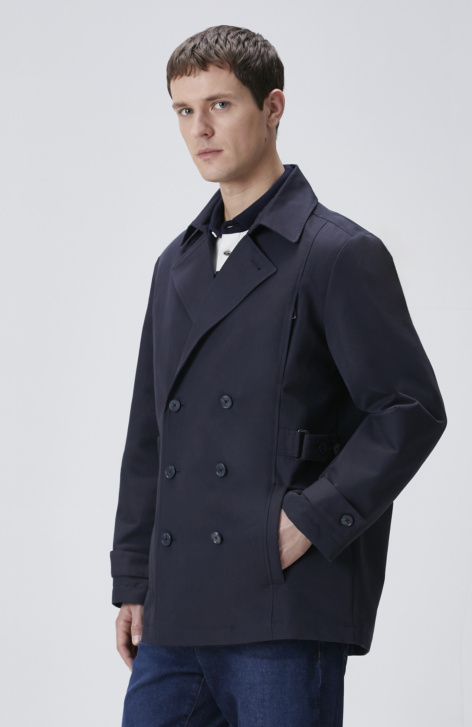 Navy Blue Topcoat