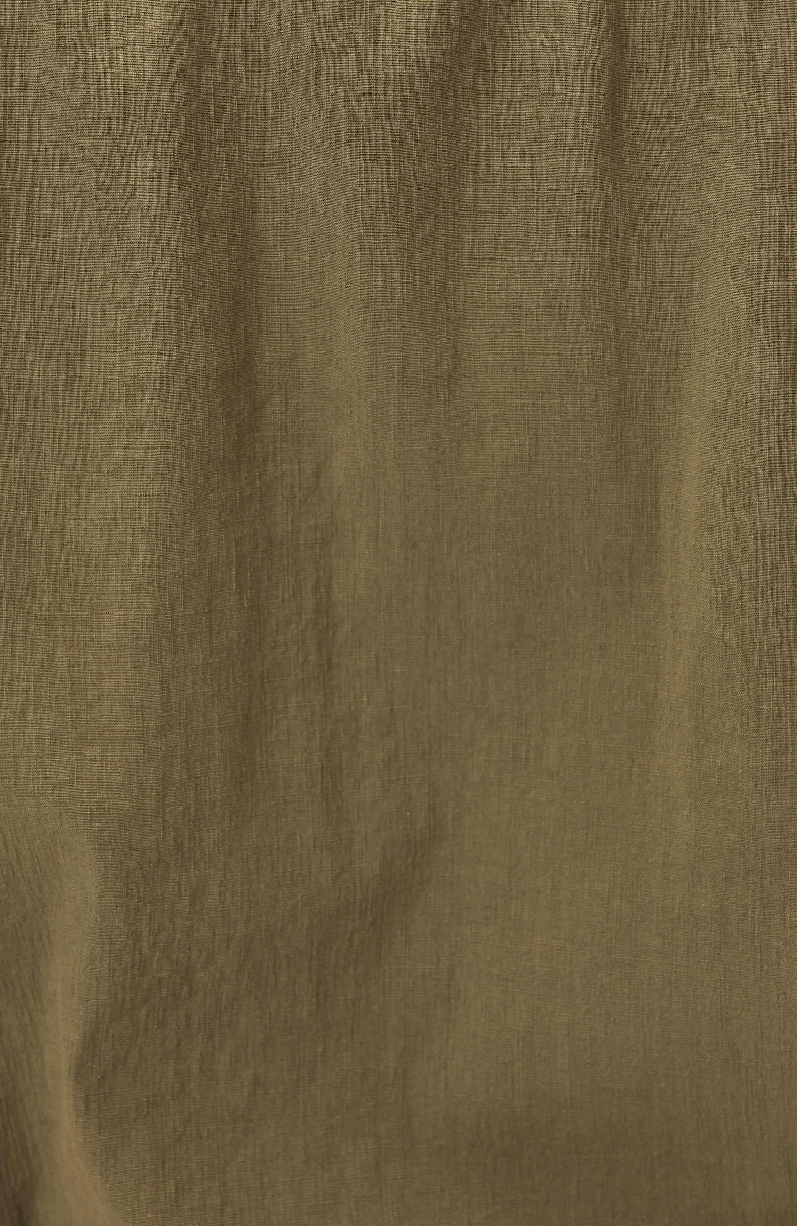 Khaki Linen Blend Outer Shirt