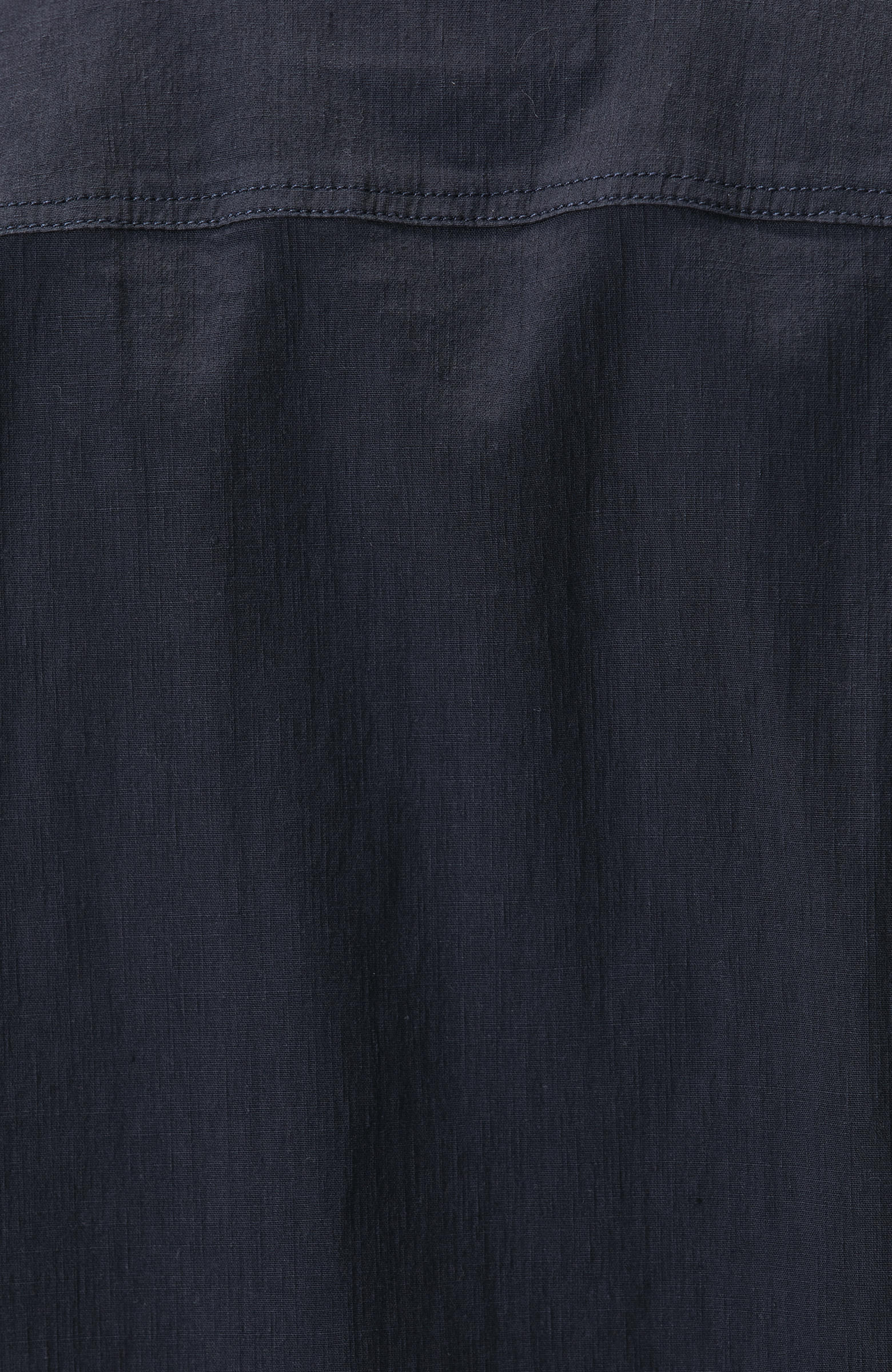 Lacivert Keten Karışımlı Dış Gömlek