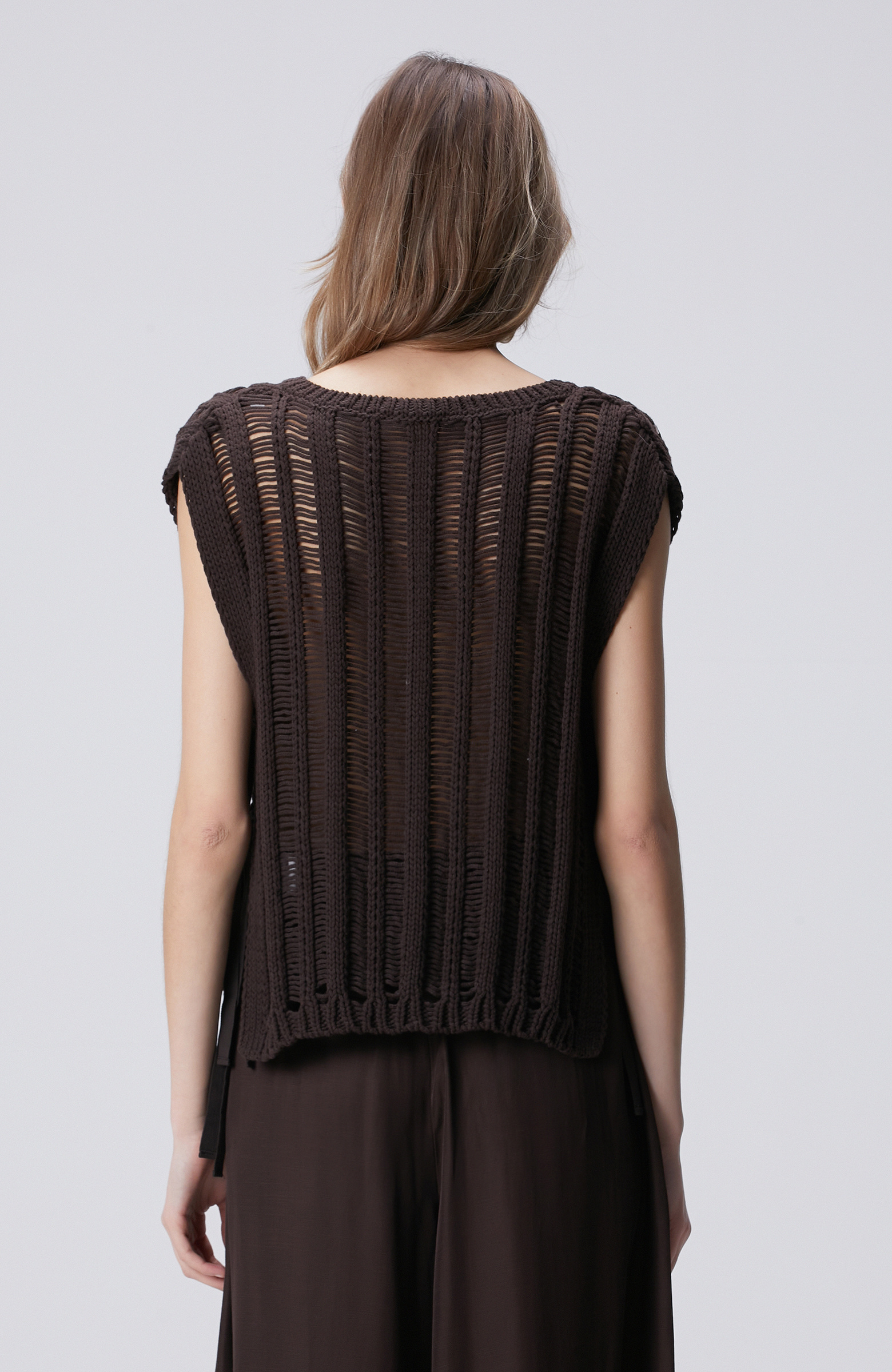 Limited Acı Kahve Taş Detaylı Triko