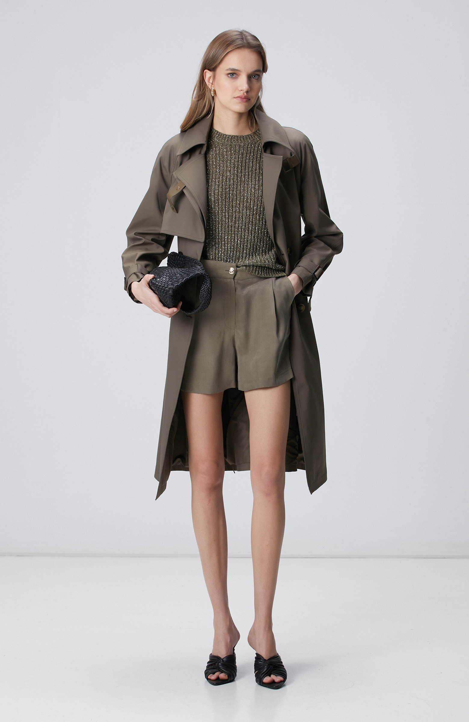 Haki Sim Dokulu Triko