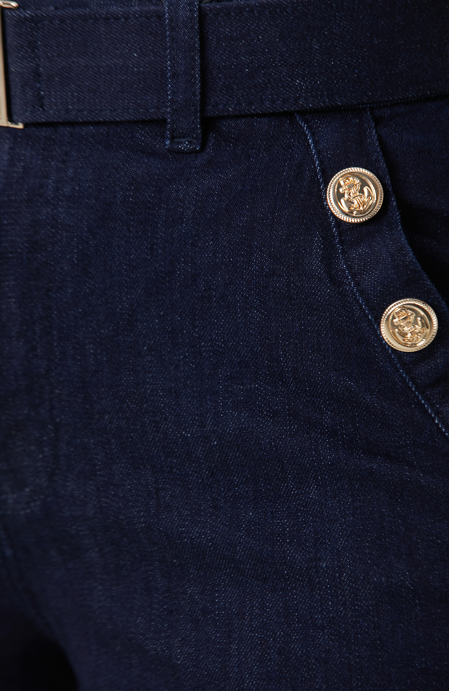 Lacivert Wide Straight Tencel Denim Pantolon