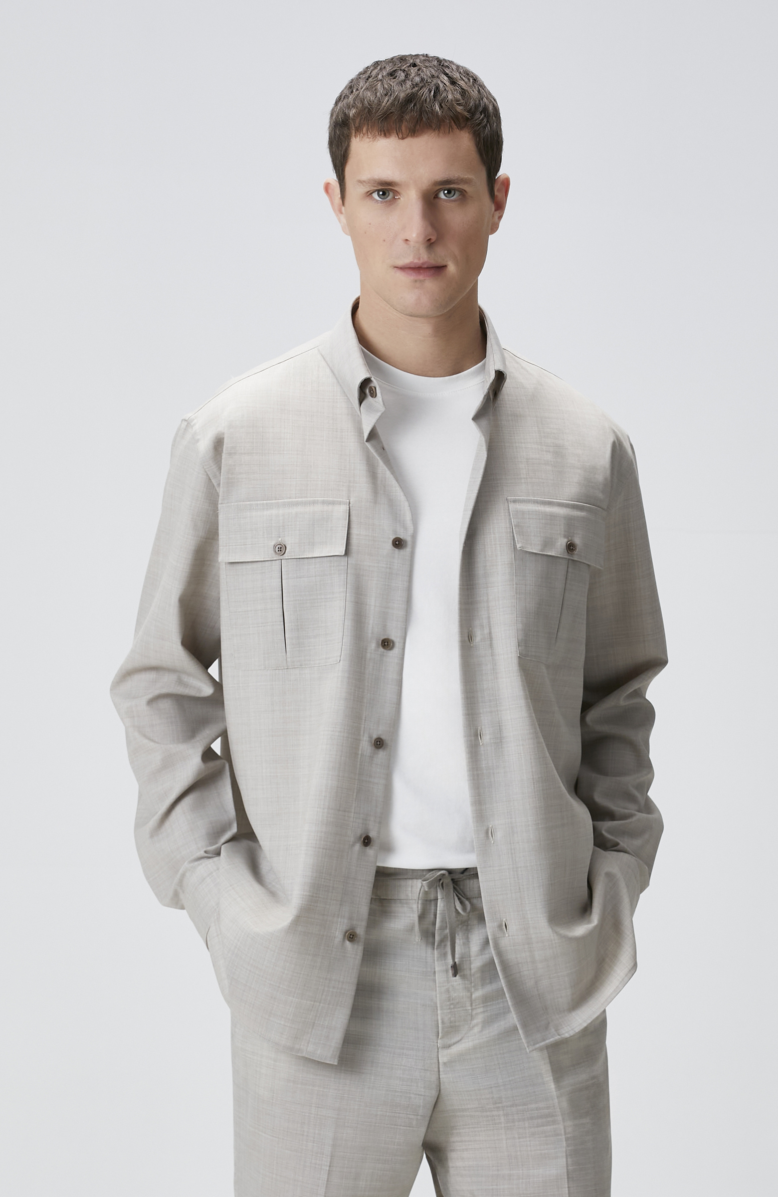 Limited Bej Yün Gömlek