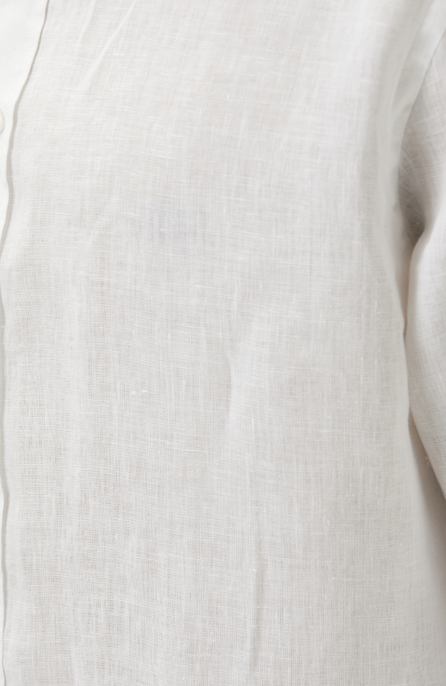 White Comfort Linen Shirt