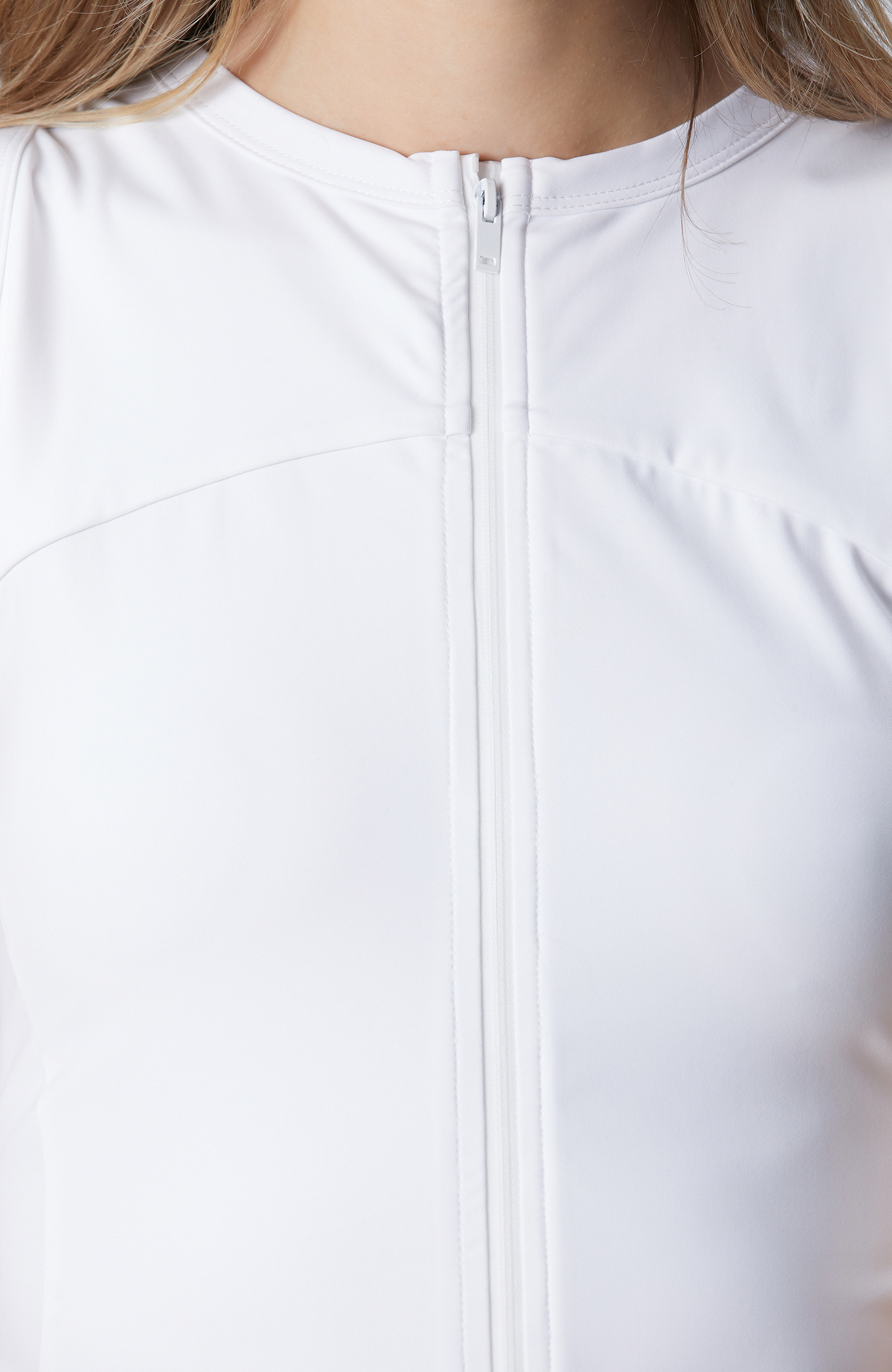 N-Tech White Zippered T-shirt