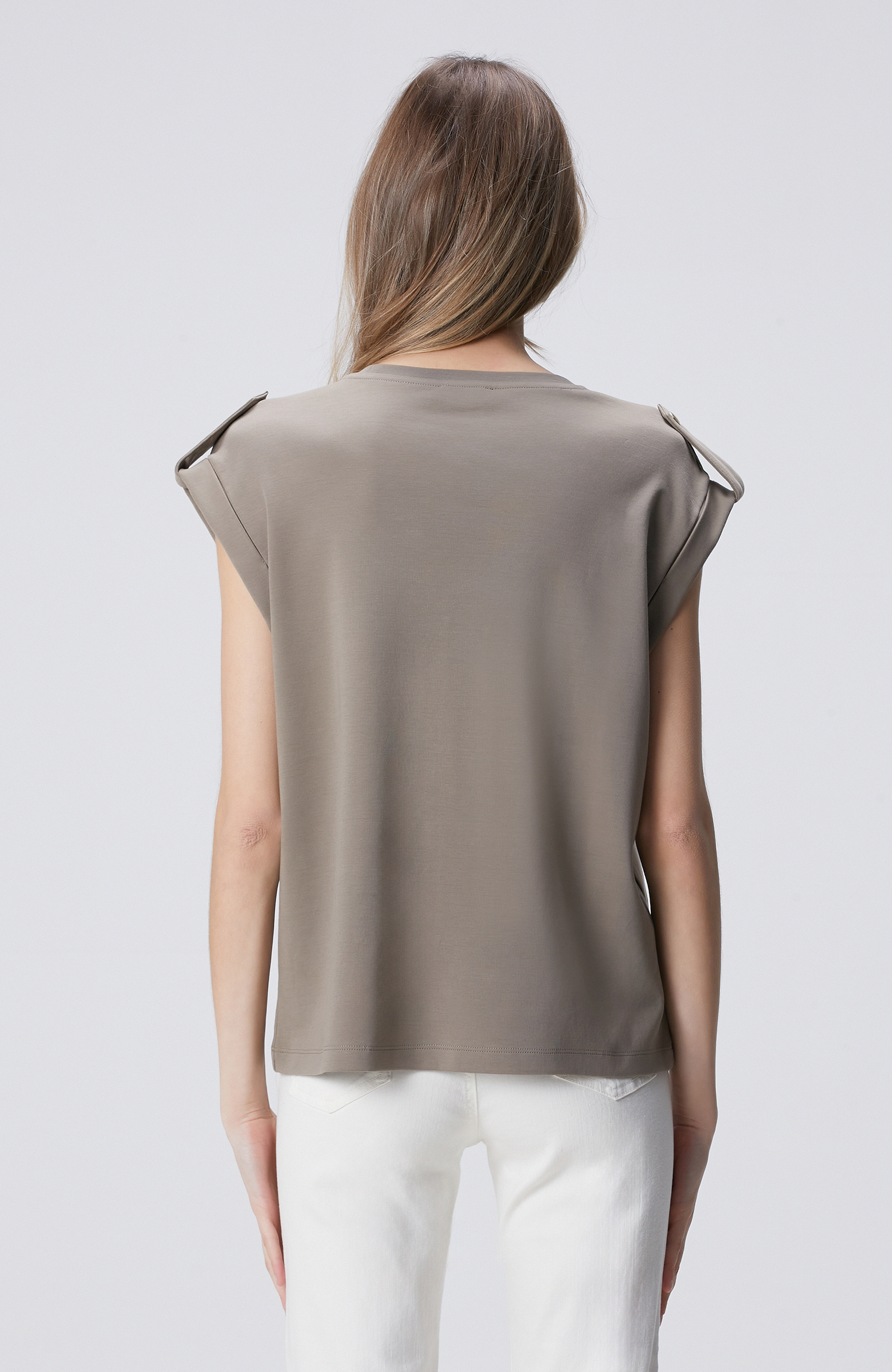 Vizon Taş Detaylı T-shirt