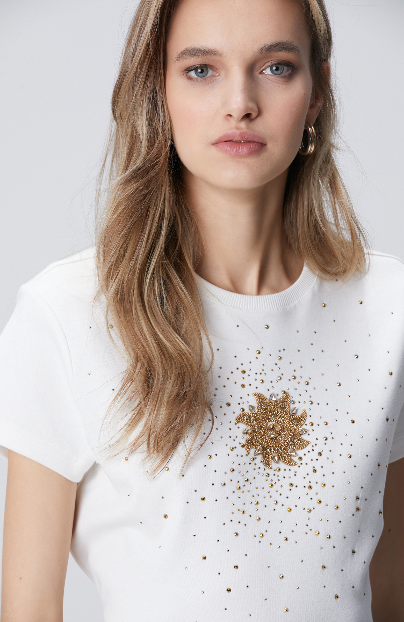 Off White Stone Printed T-shirt