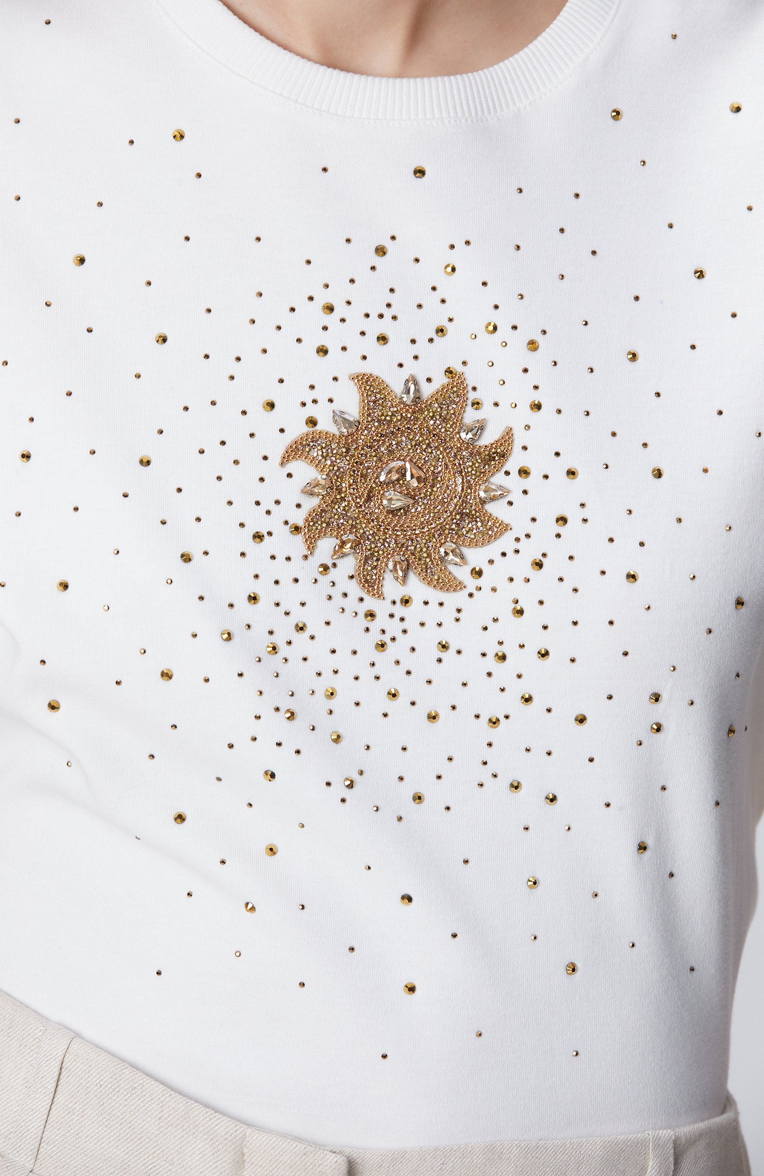 Off White Stone Printed T-shirt