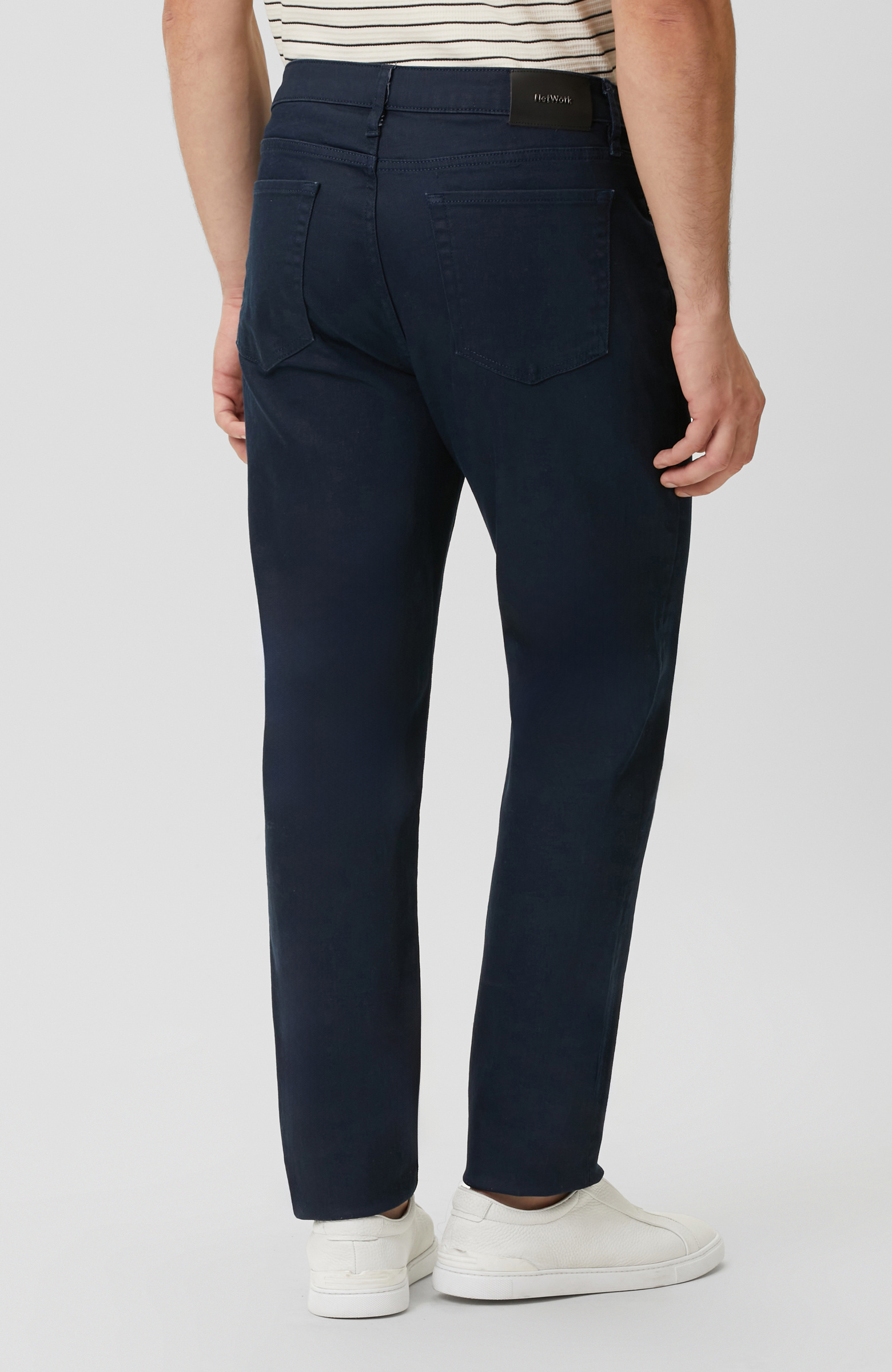 Lacivert Kaplamalı Denim Pantolon