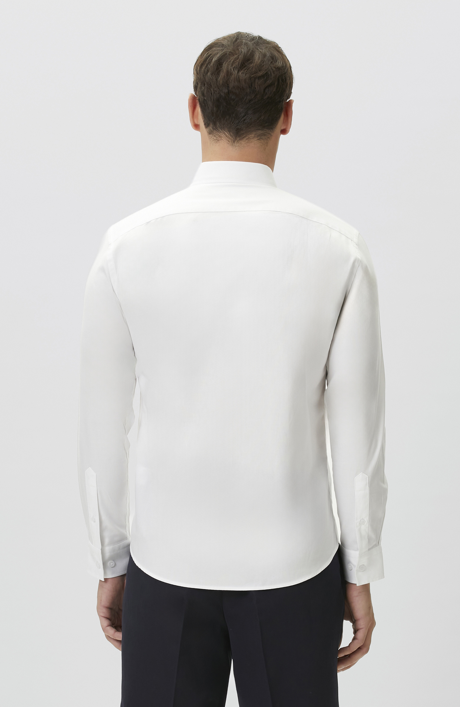 Slim Fit Beyaz Oxford Gömlek