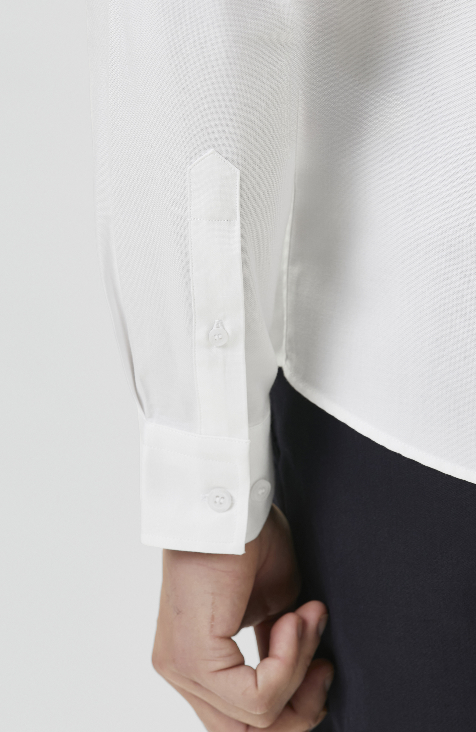 Slim Fit Beyaz Oxford Gömlek