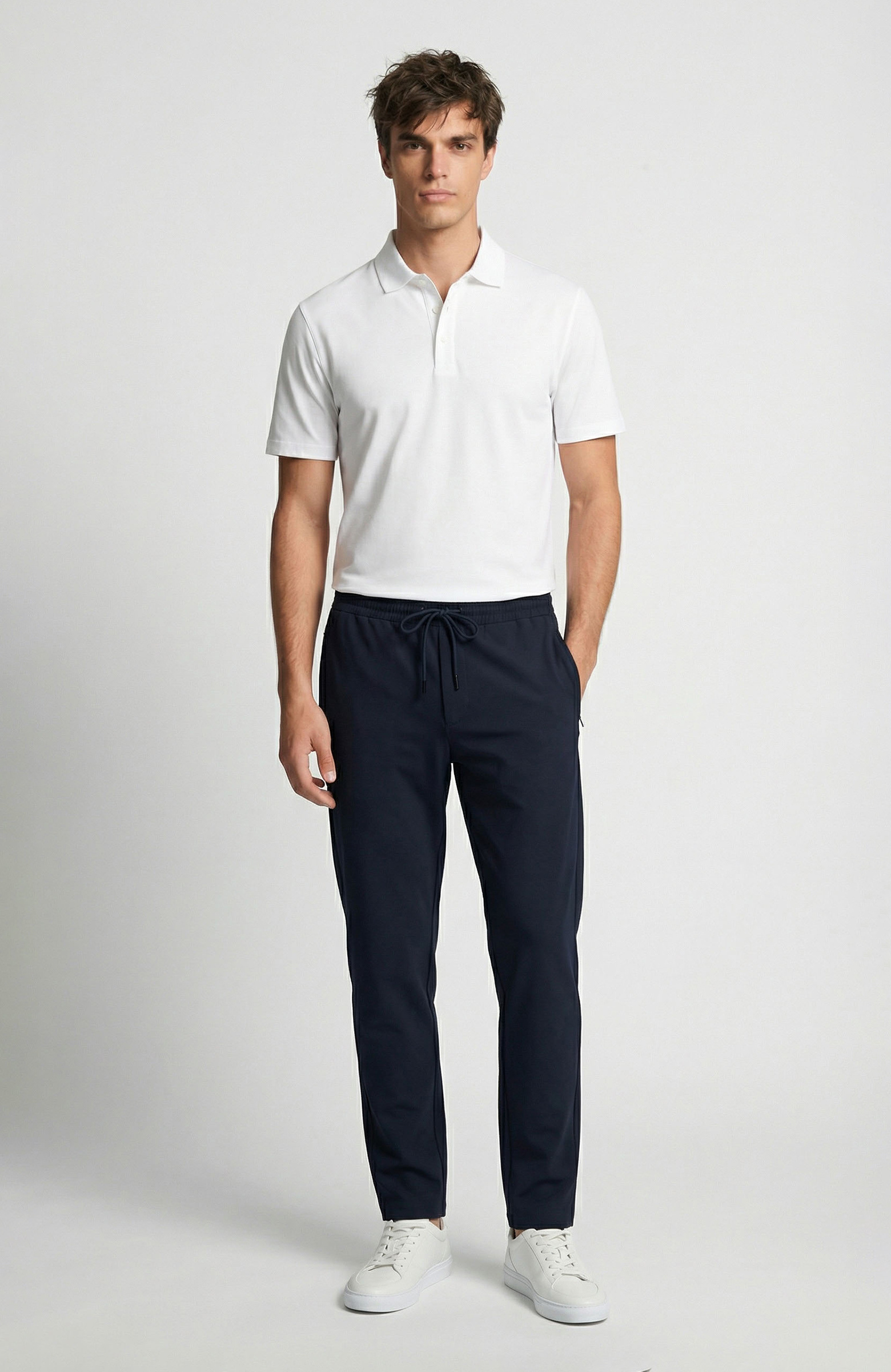 Lacivert Jogger Model Teknik Kumaş Eşofman