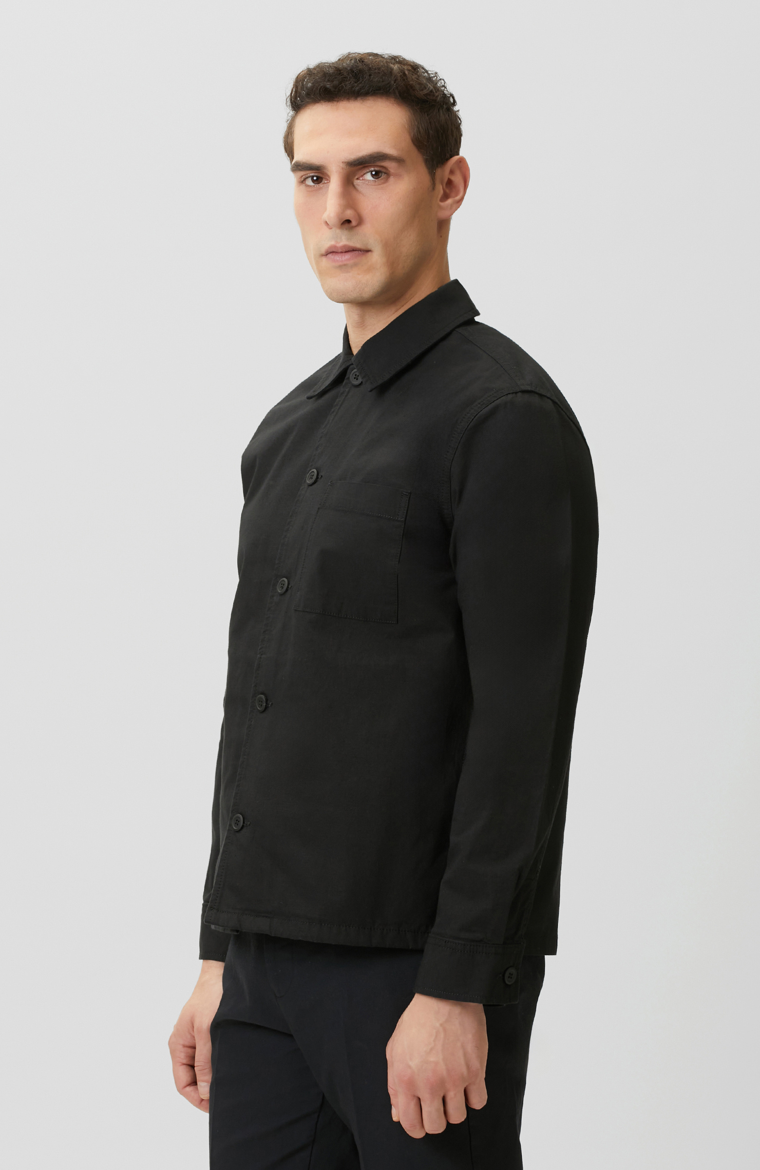 Siyah Dış Gömlek