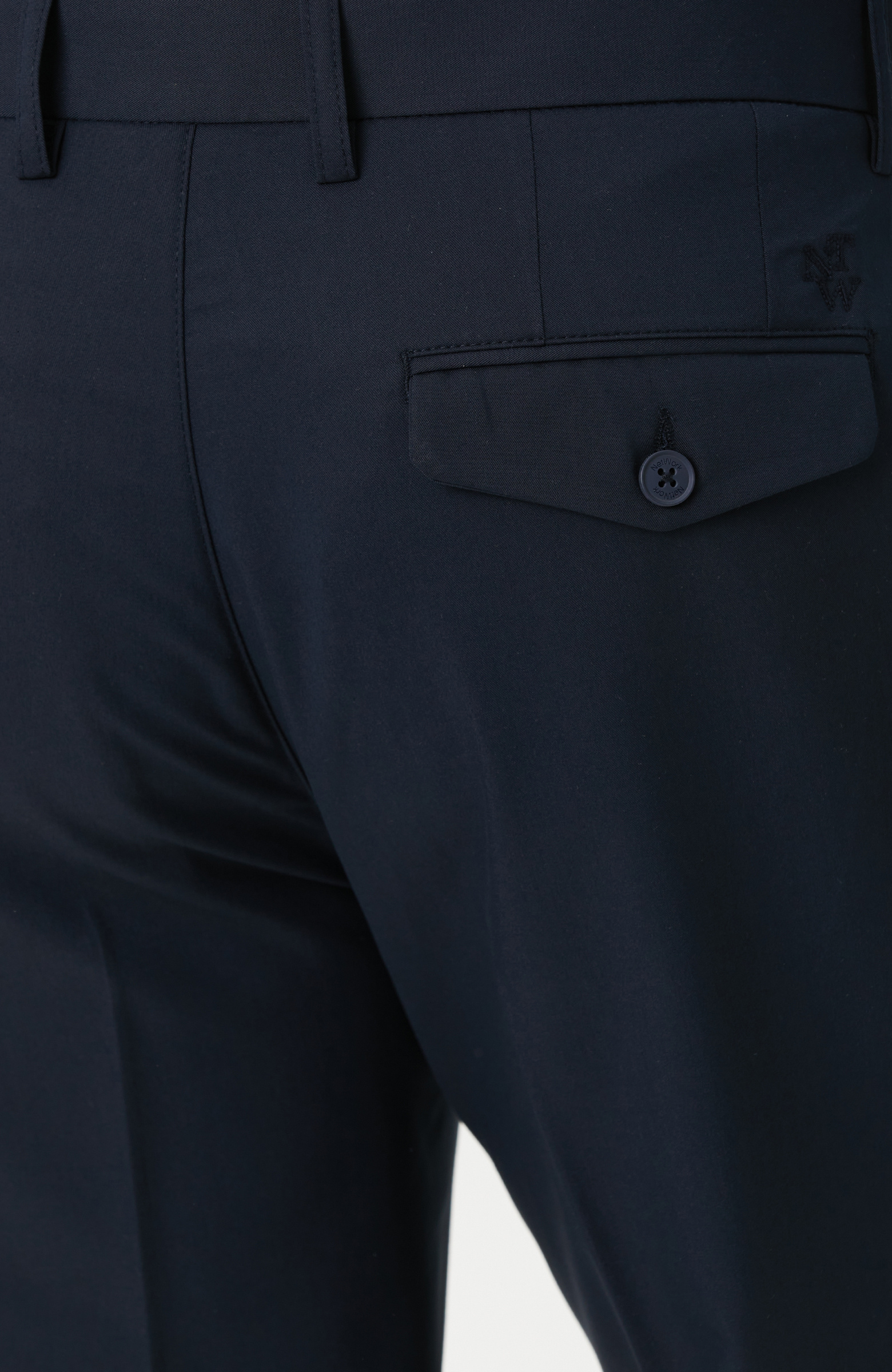 Lacivert Çift Pilili Pantolon