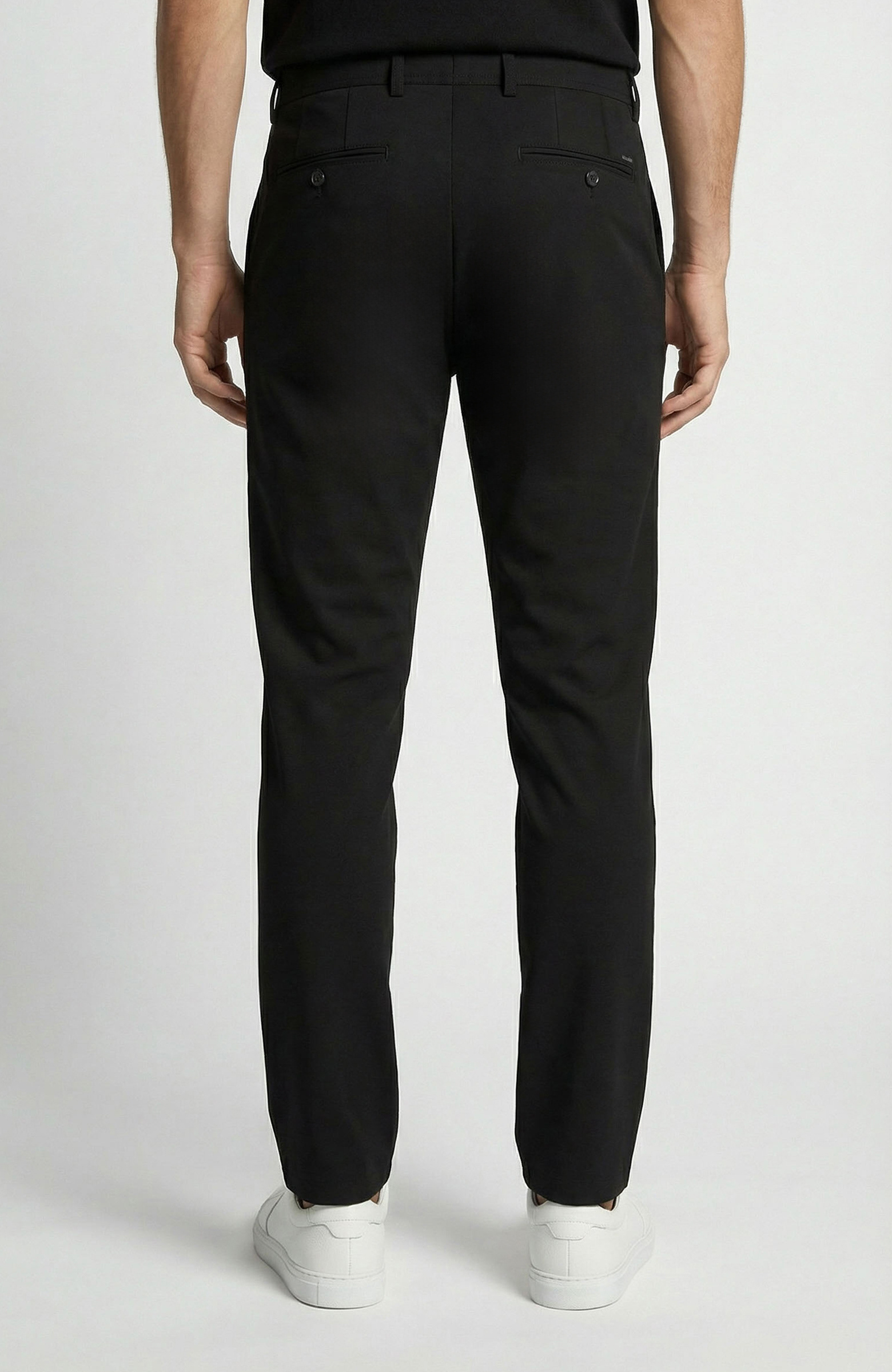 Siyah Diyagonal Pantolon