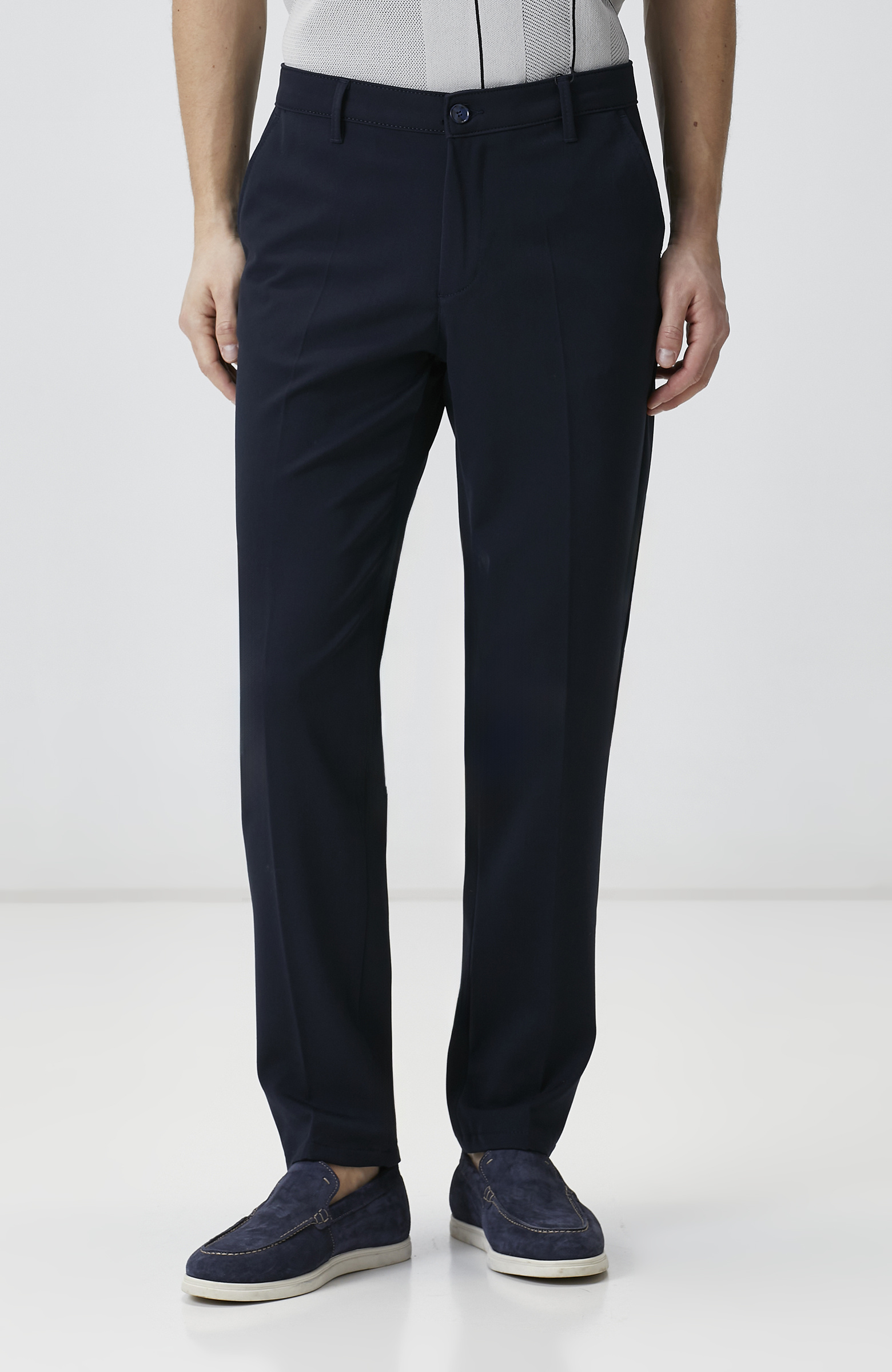 Lacivert Düz Dokuma Pantolon