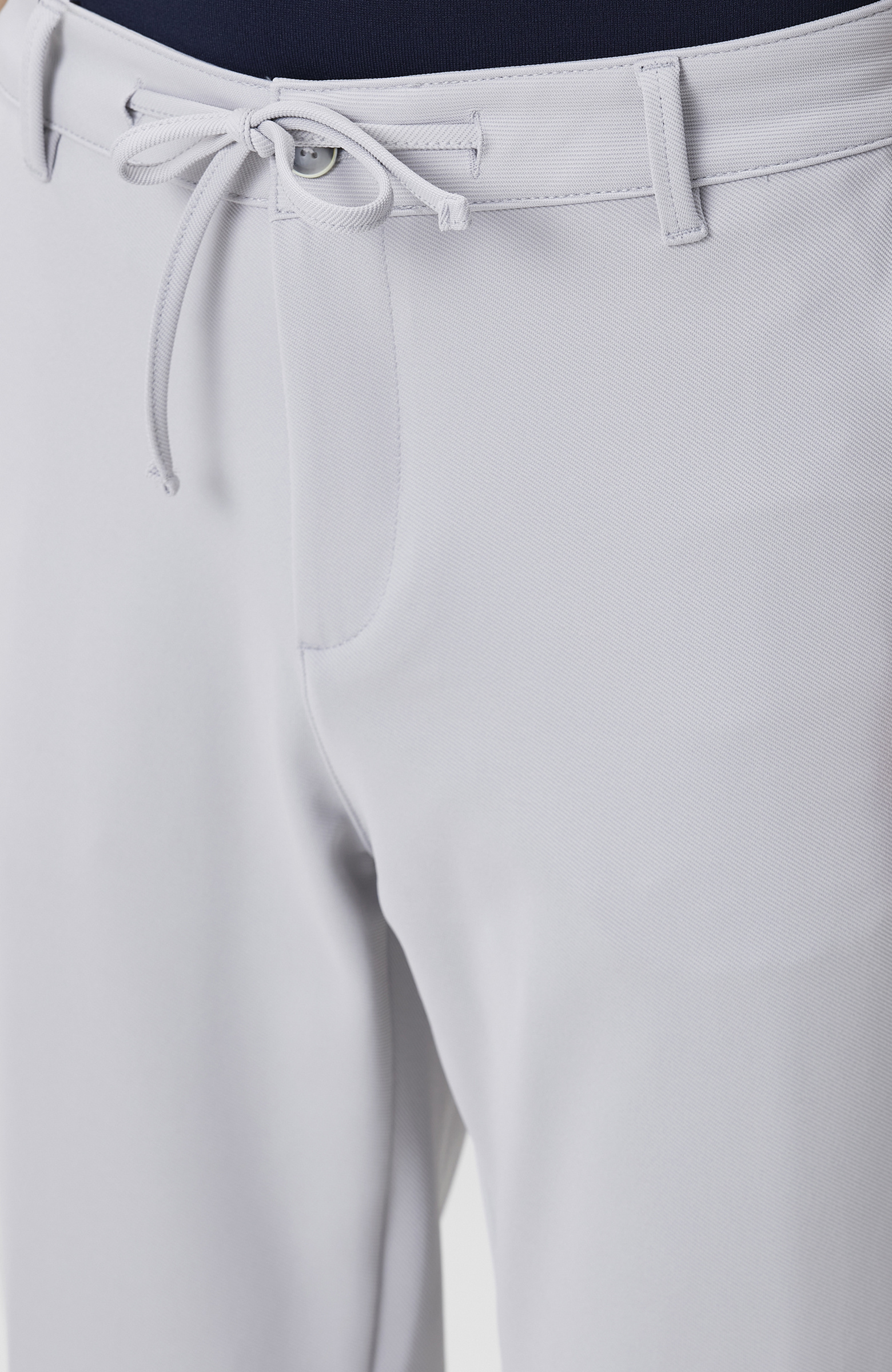 Gri Duble Paça Diyagonal Örme Jogger Pantolon