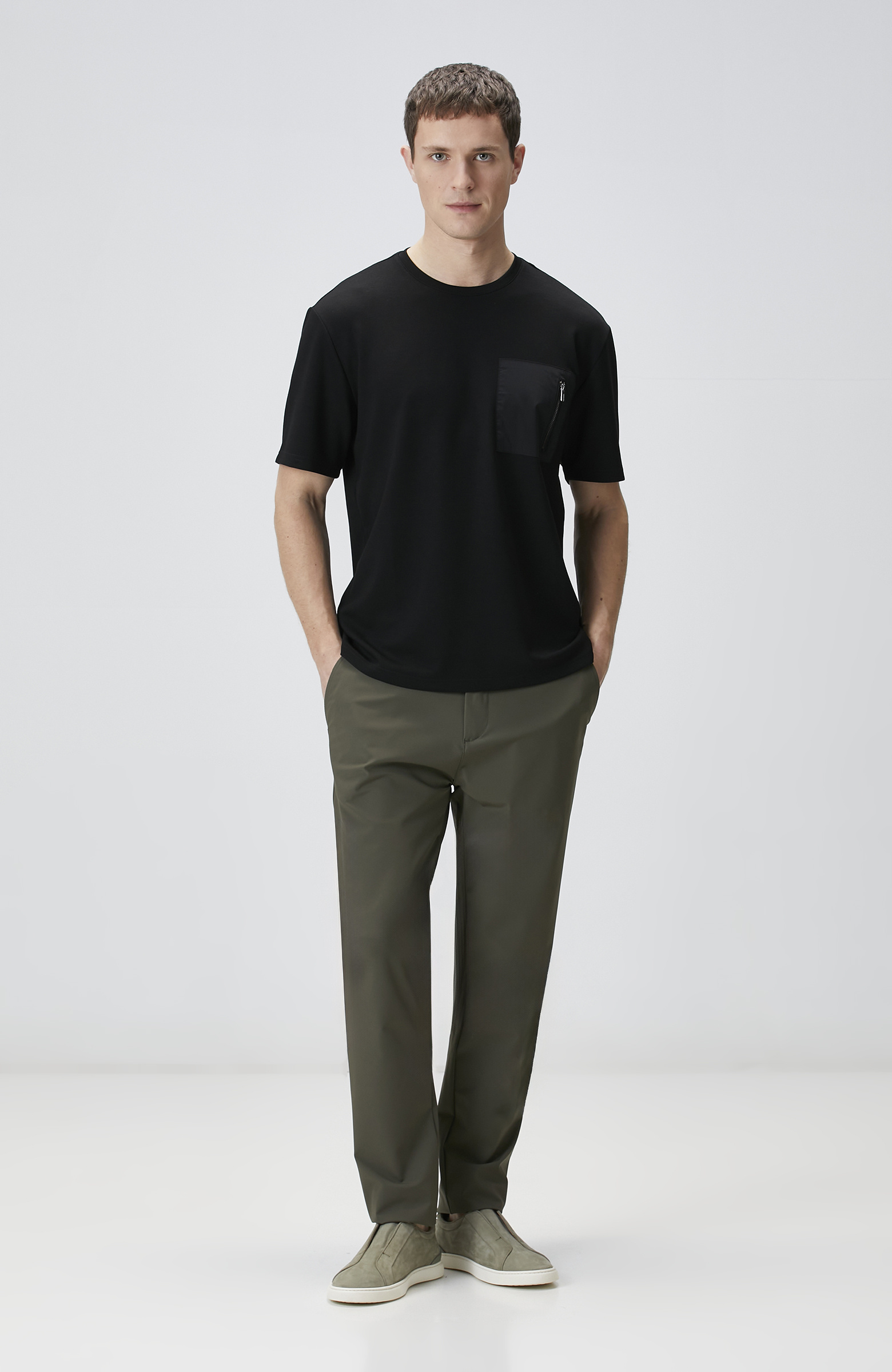 Haki Dokuma Pantolon