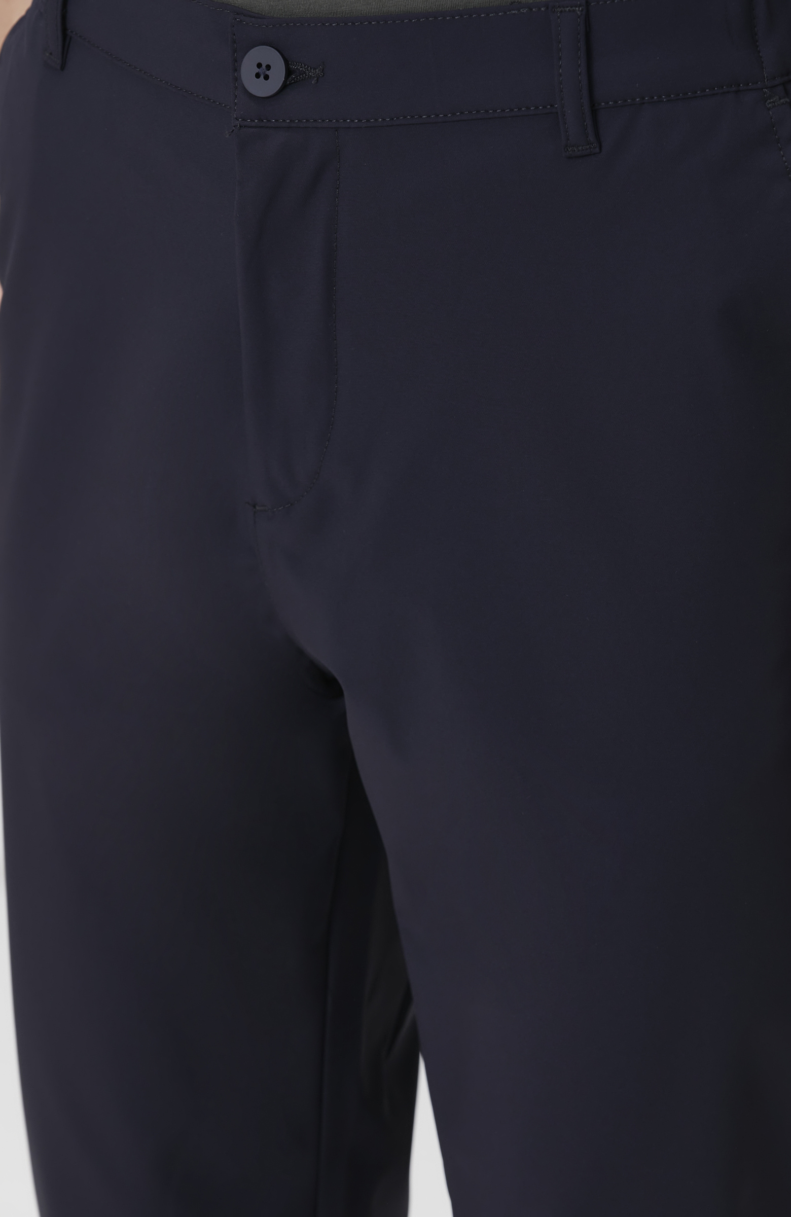 Lacivert Beli Lastikli Dokuma Jogger Pantolon