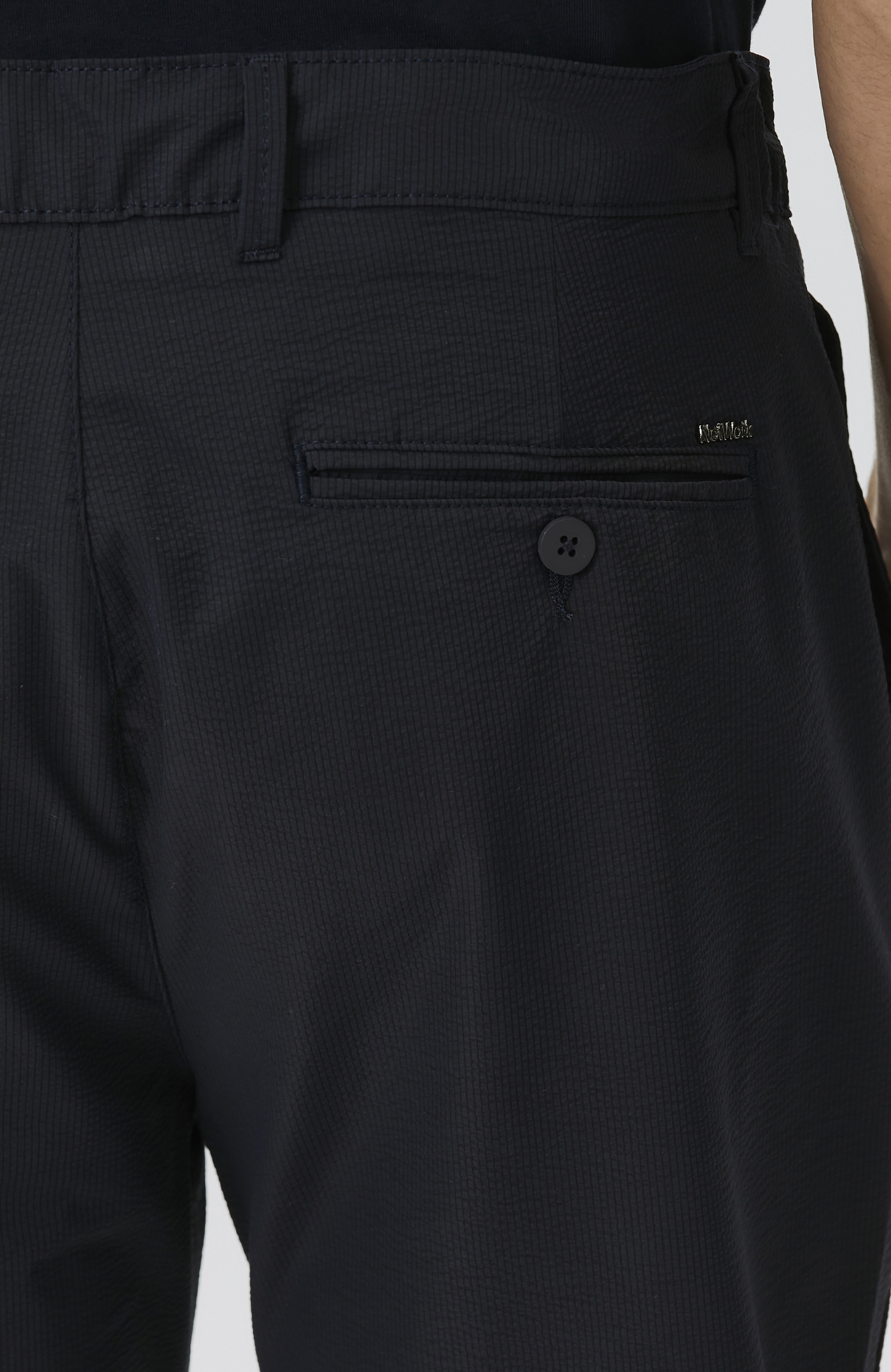 Navy Blue Striped Seer Jogger Pants