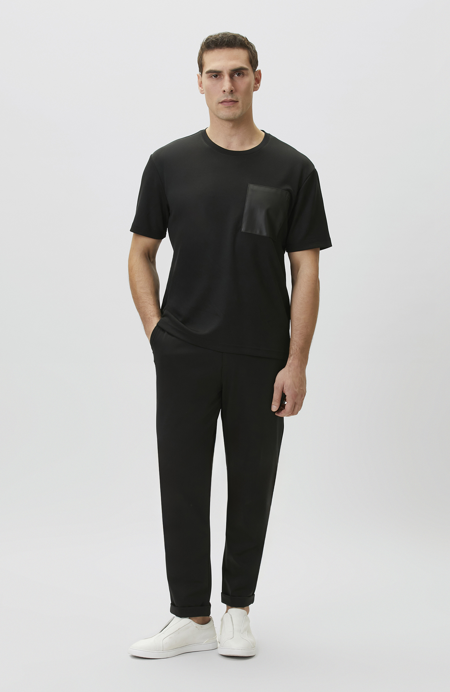 Comfort Fit Bordo Göğüs Cep Detaylı Sweatshirt