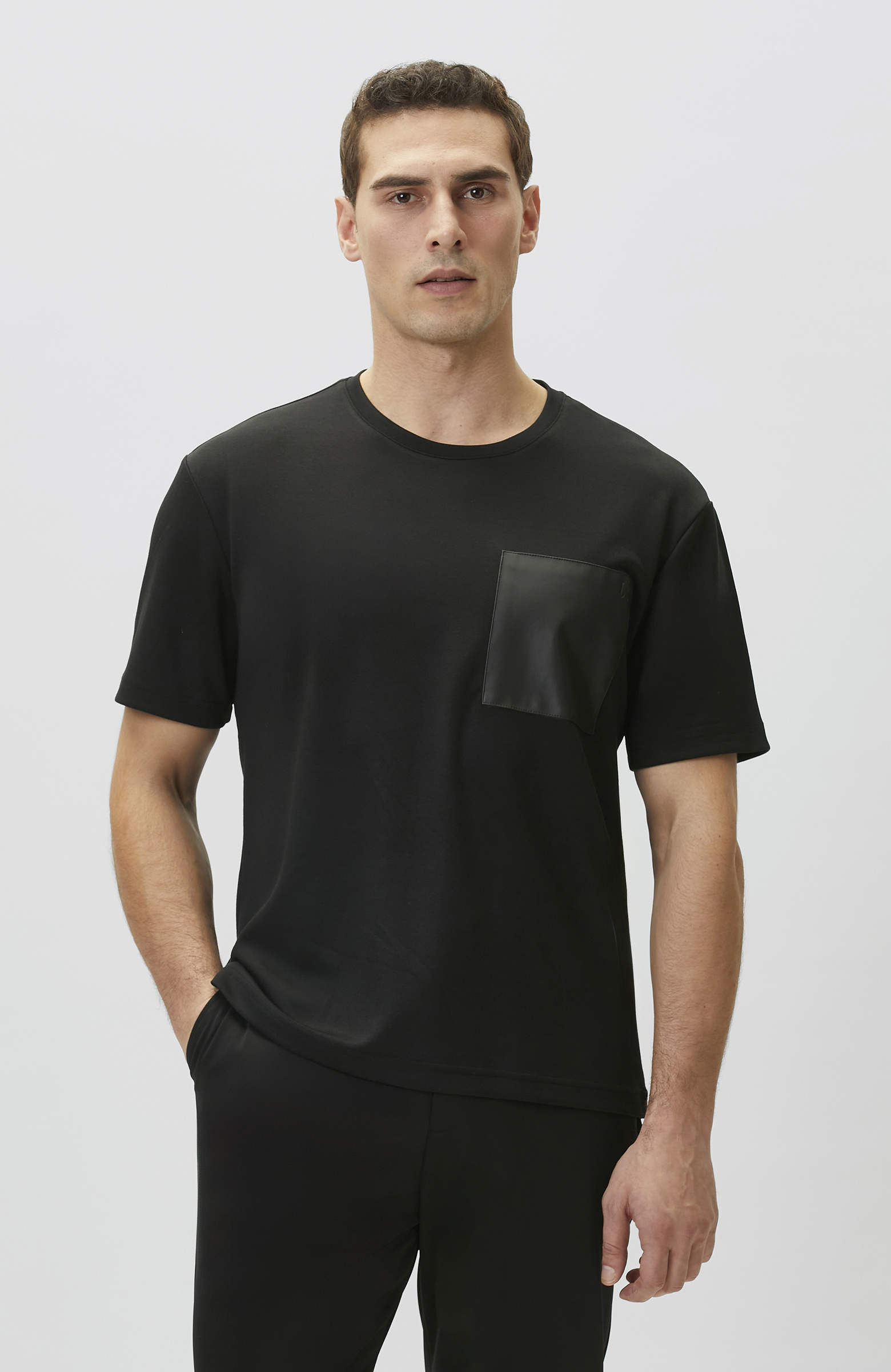 Comfort Fit Bordo Göğüs Cep Detaylı Sweatshirt