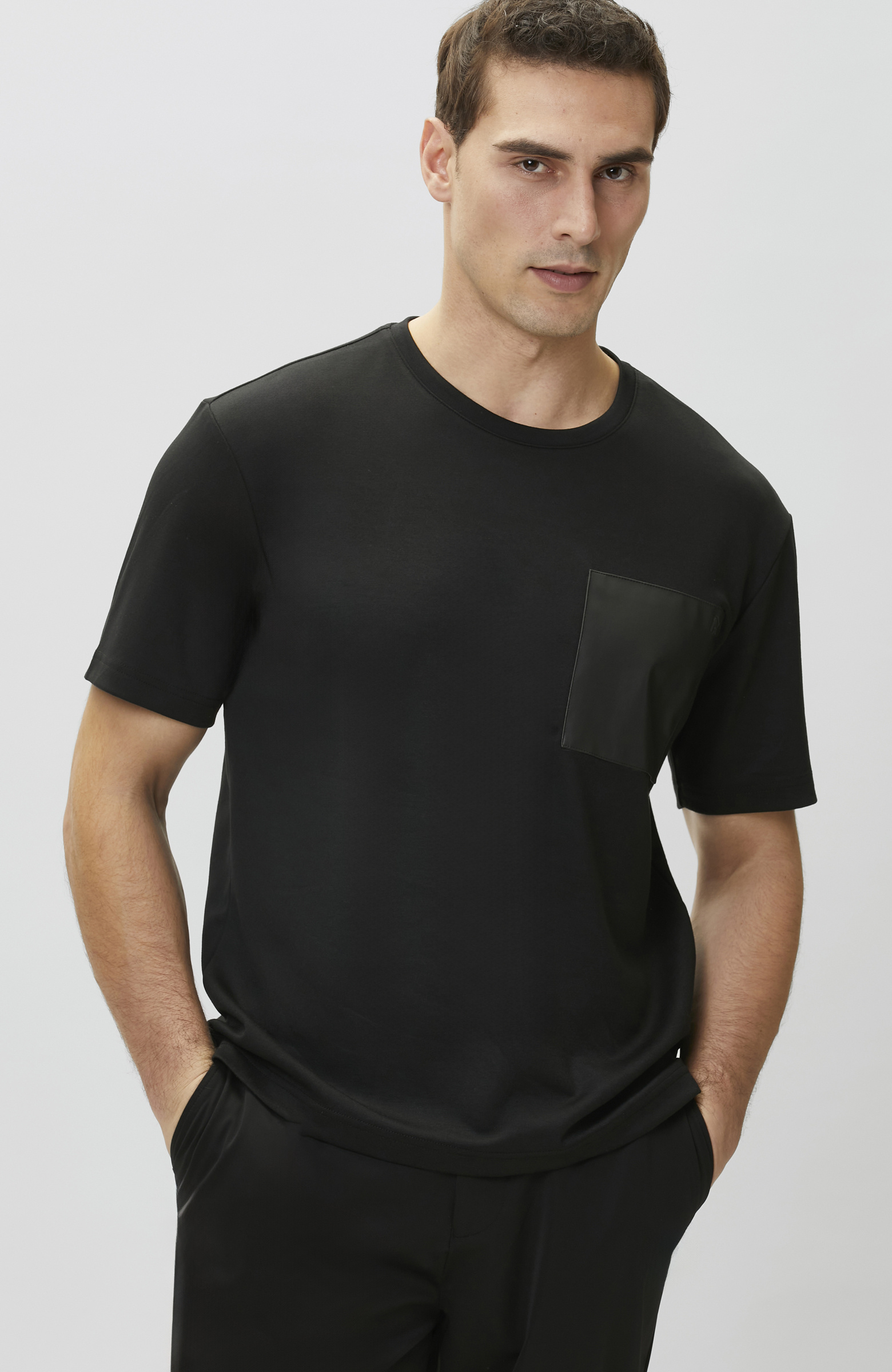 Comfort Fit Bordo Göğüs Cep Detaylı Sweatshirt