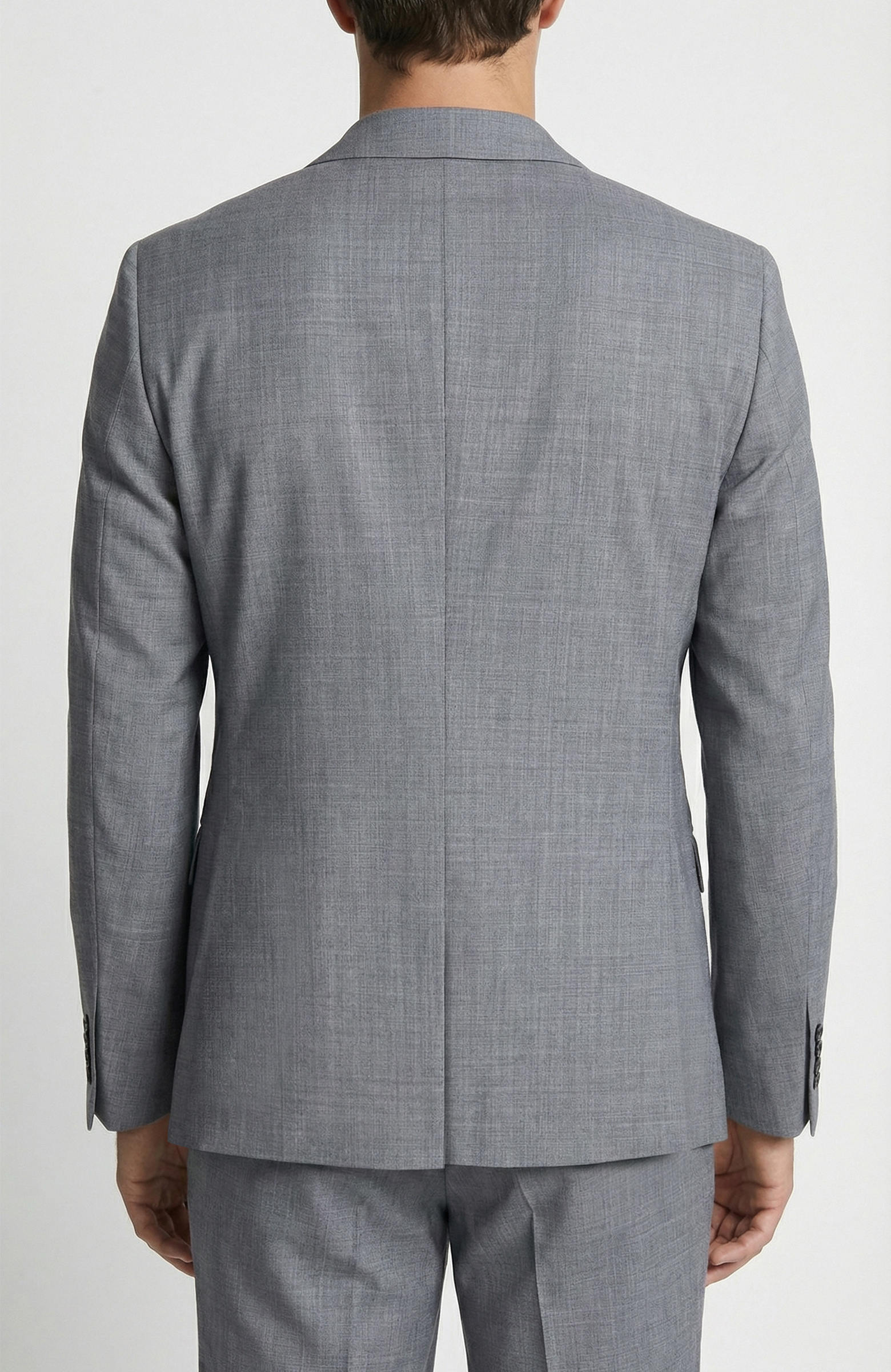 Gri Melanj Takım Elbise