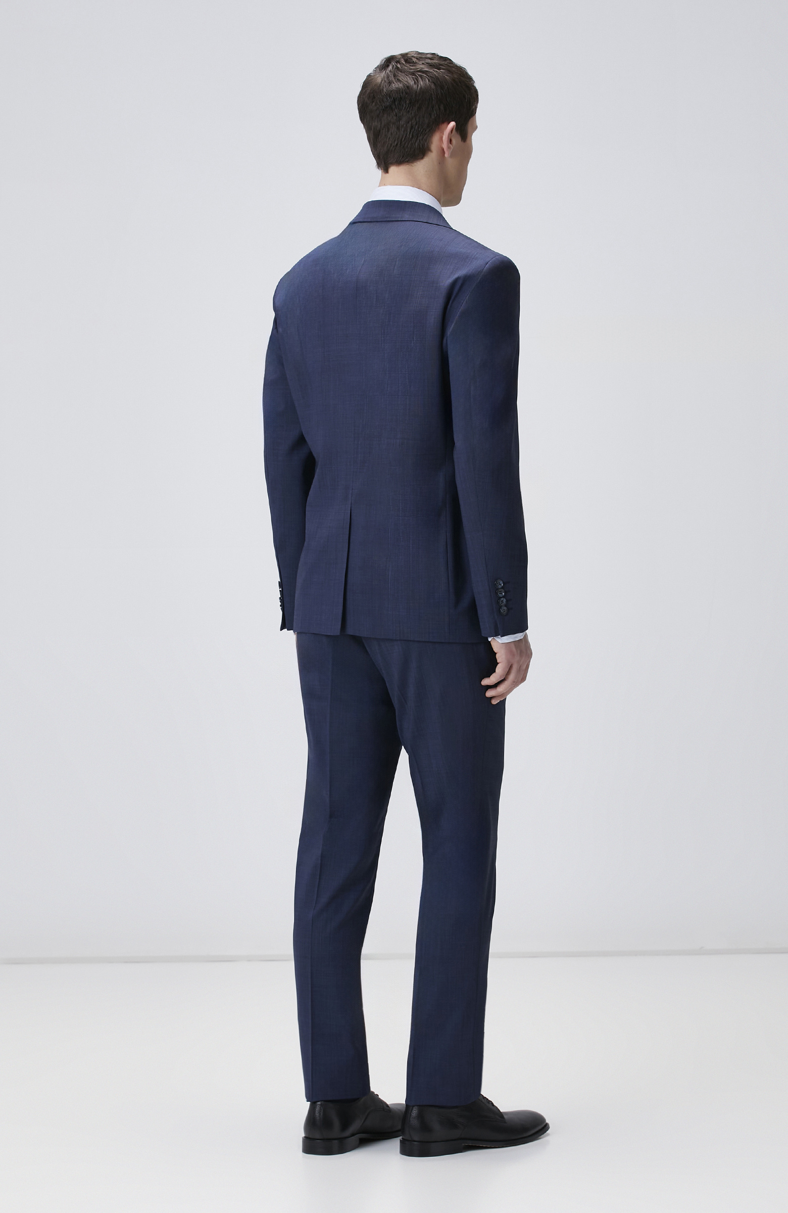 Lacivert Yün Karışımlı Takım Elbise