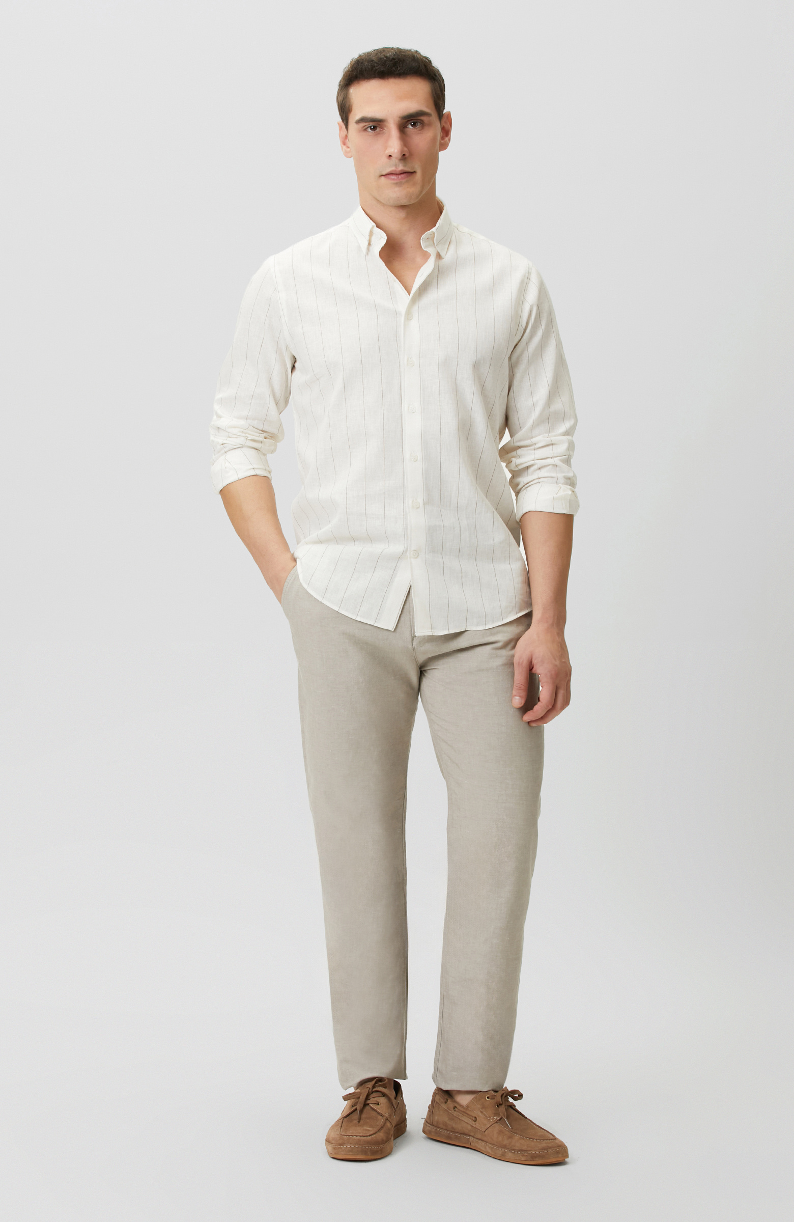 Ekru Kahverengi Gömlek