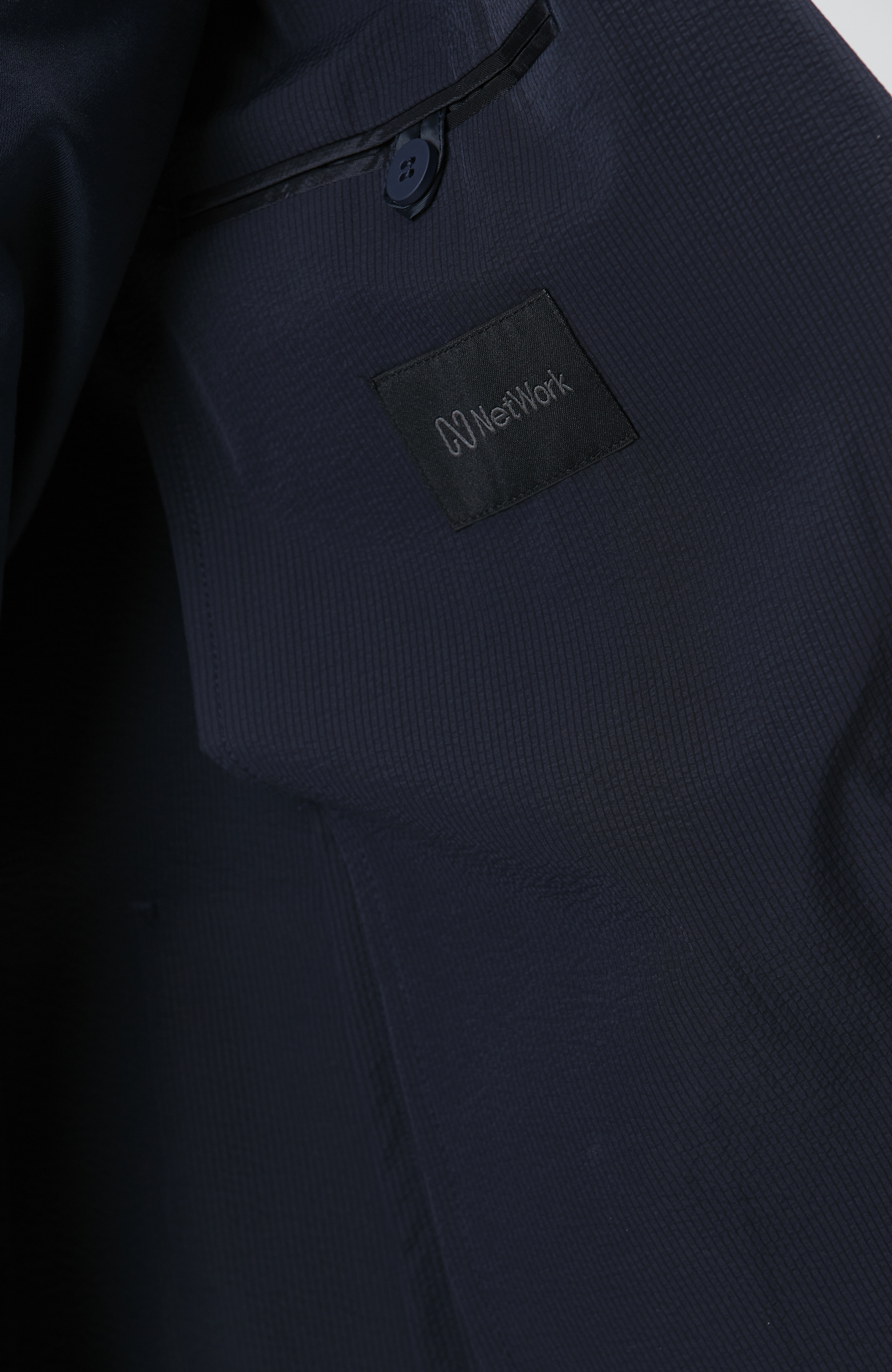 Lacivert Çizgili Takım Elbise