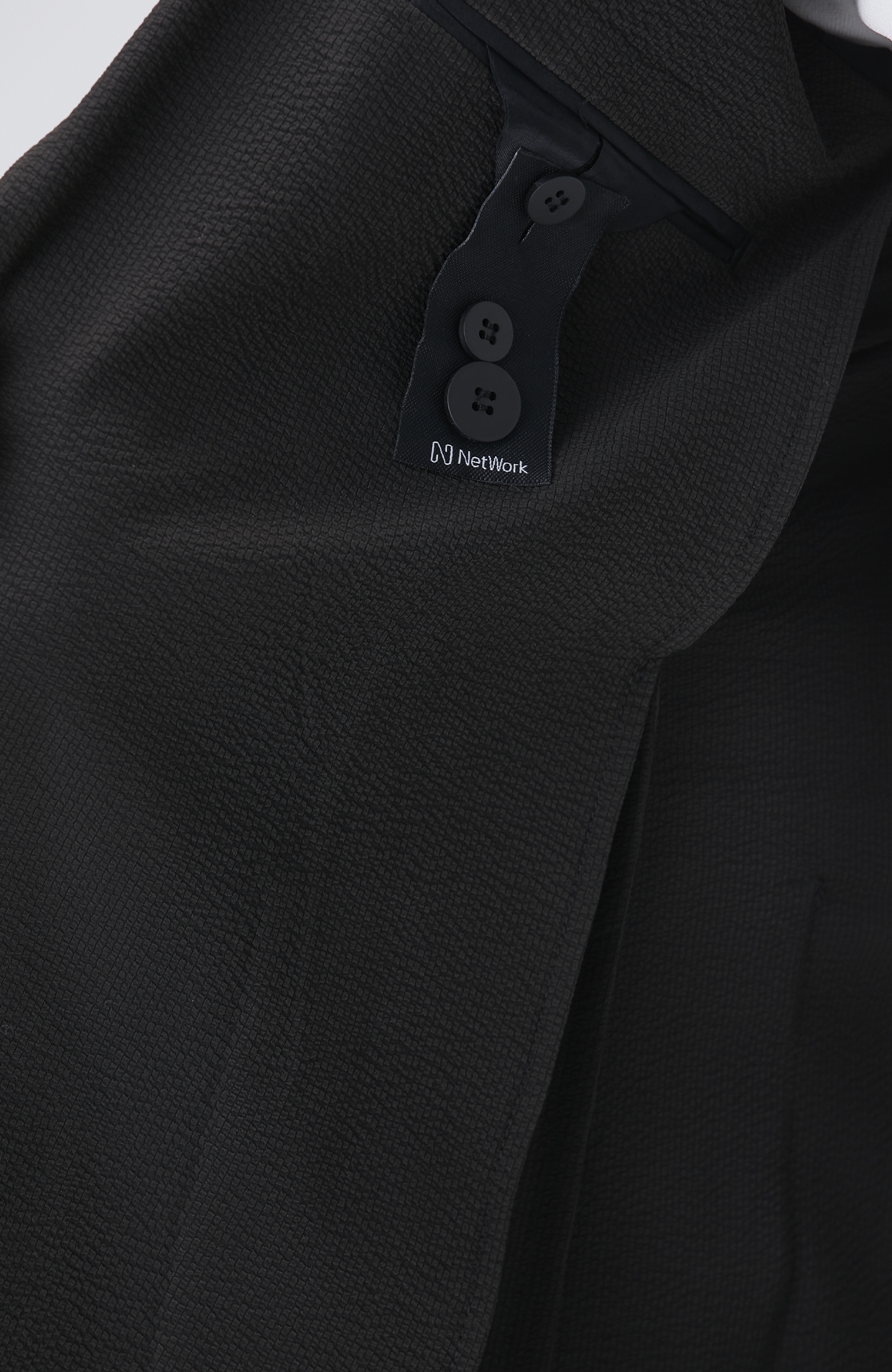 Slim Fit Siyah Çizgili Takım Elbise