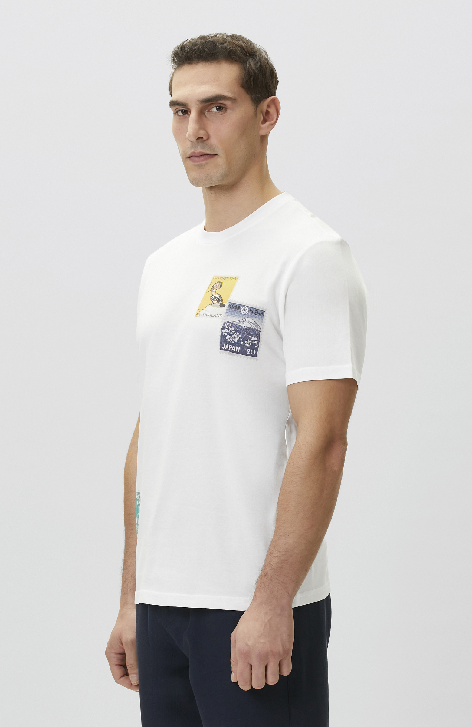 Beyaz Baskılı T-shirt